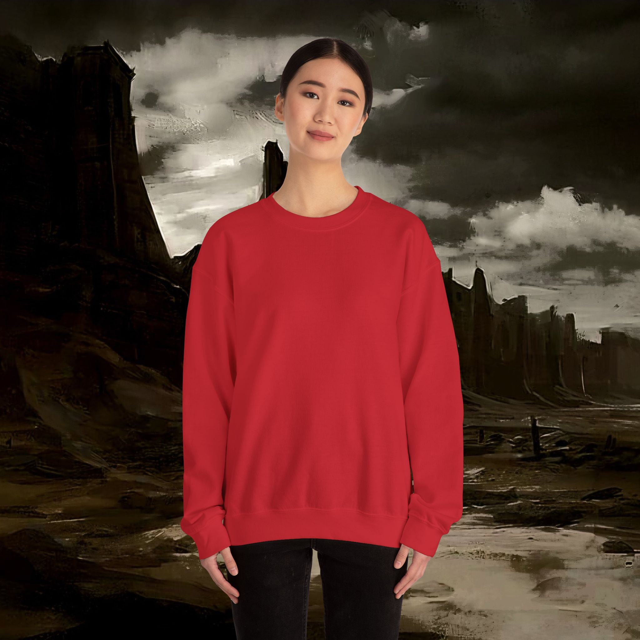 The Barbarian's Fate Medieval Fantasy Inspired Graphic Sweatshirt Back Version