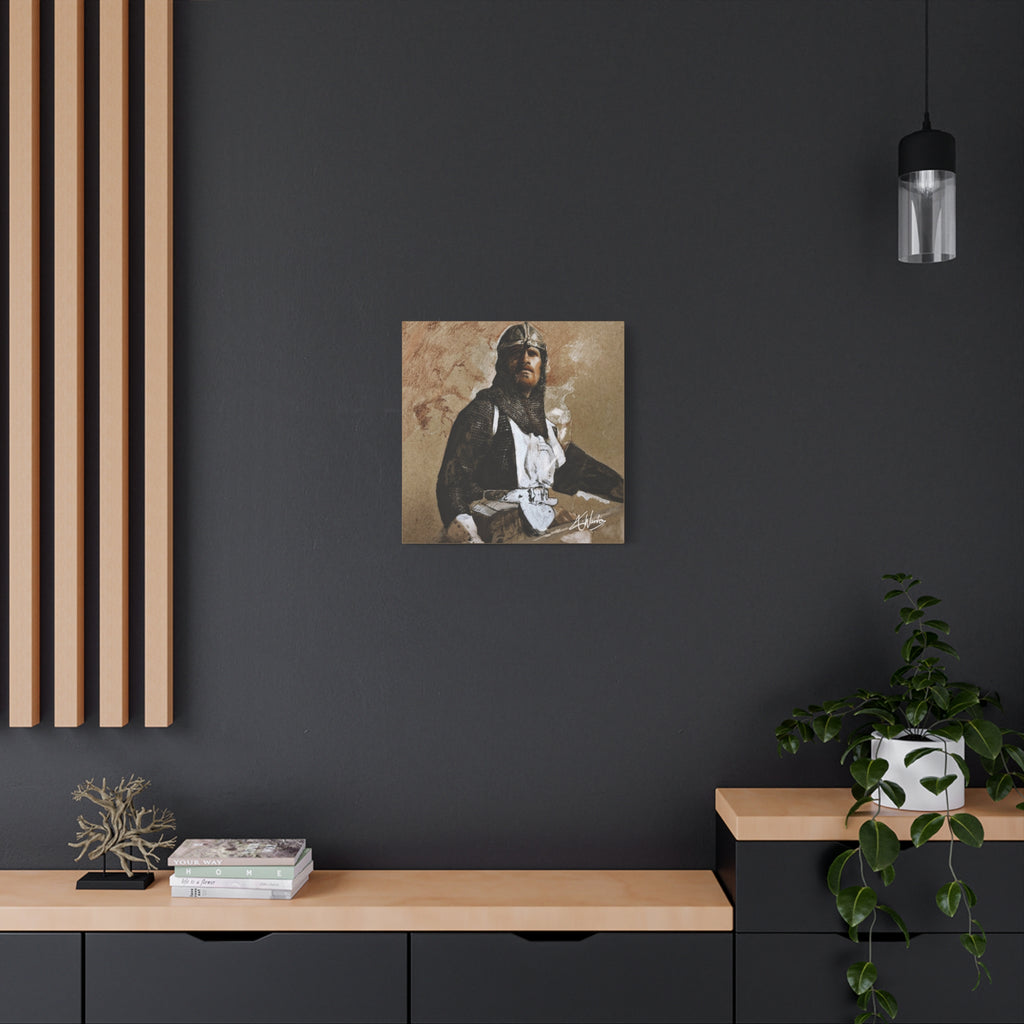 The Knight's Rest Medieval Fantasy Canvas