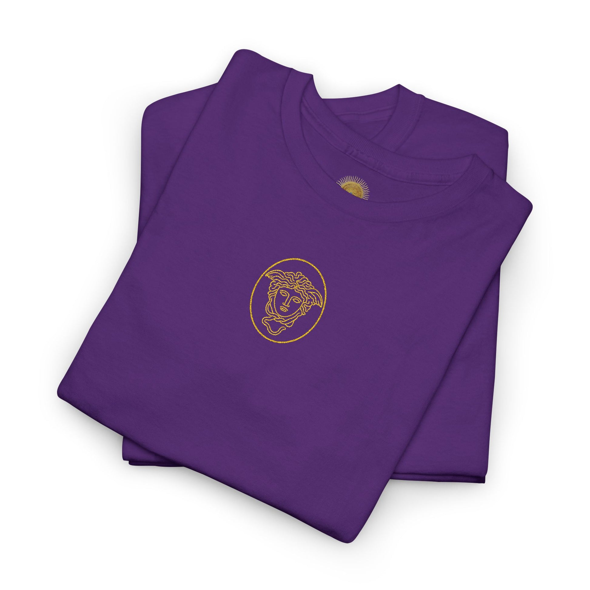 Medusa's Head Unisex Heavy Cotton Tee, Colorful Graphic Tee