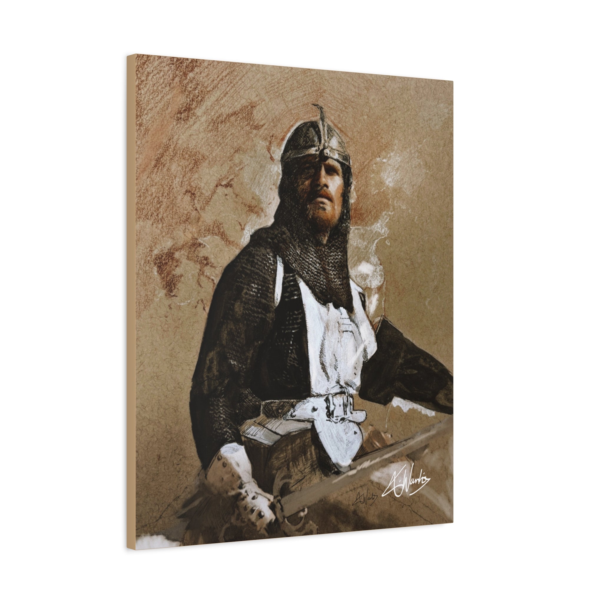 The Knight's Rest Medieval Fantasy Canvas