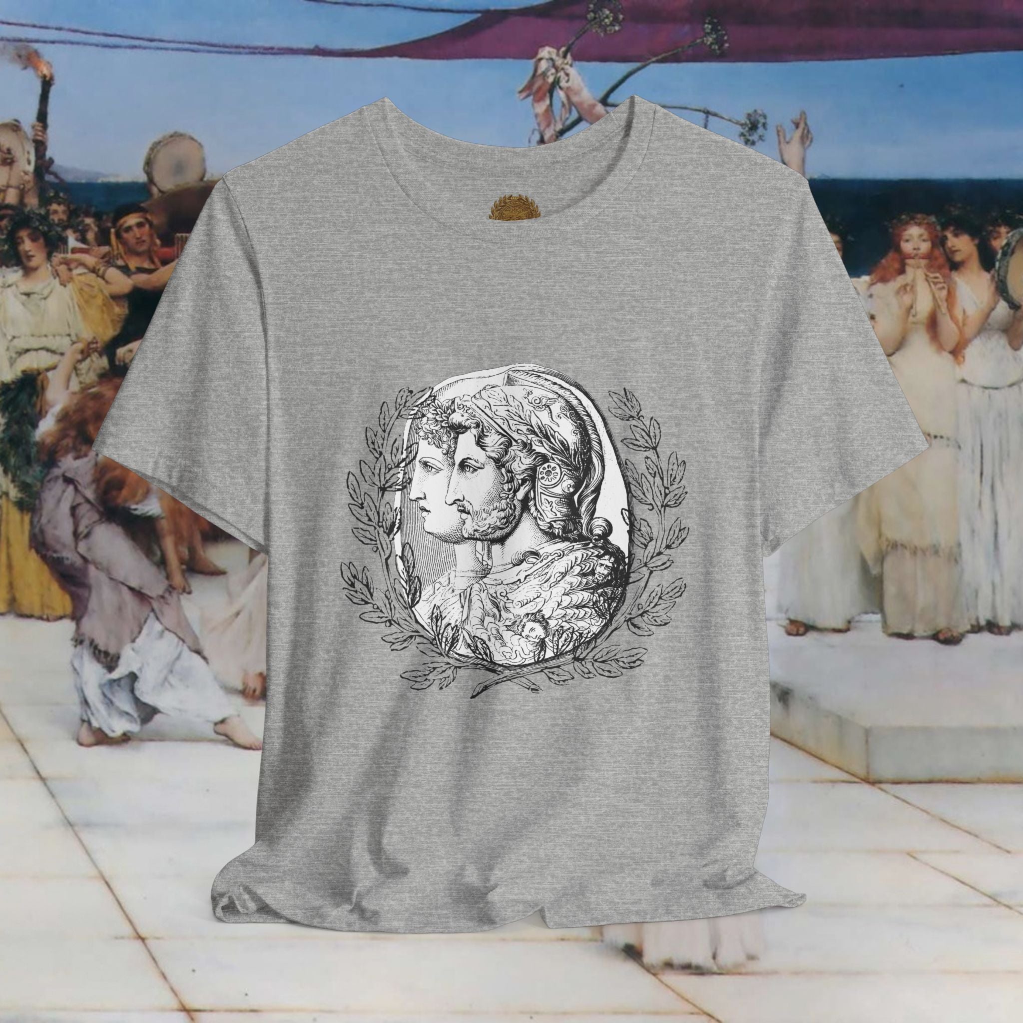 Roman Warrior's Spirit Plumed Helmet Cameo T-Shirt