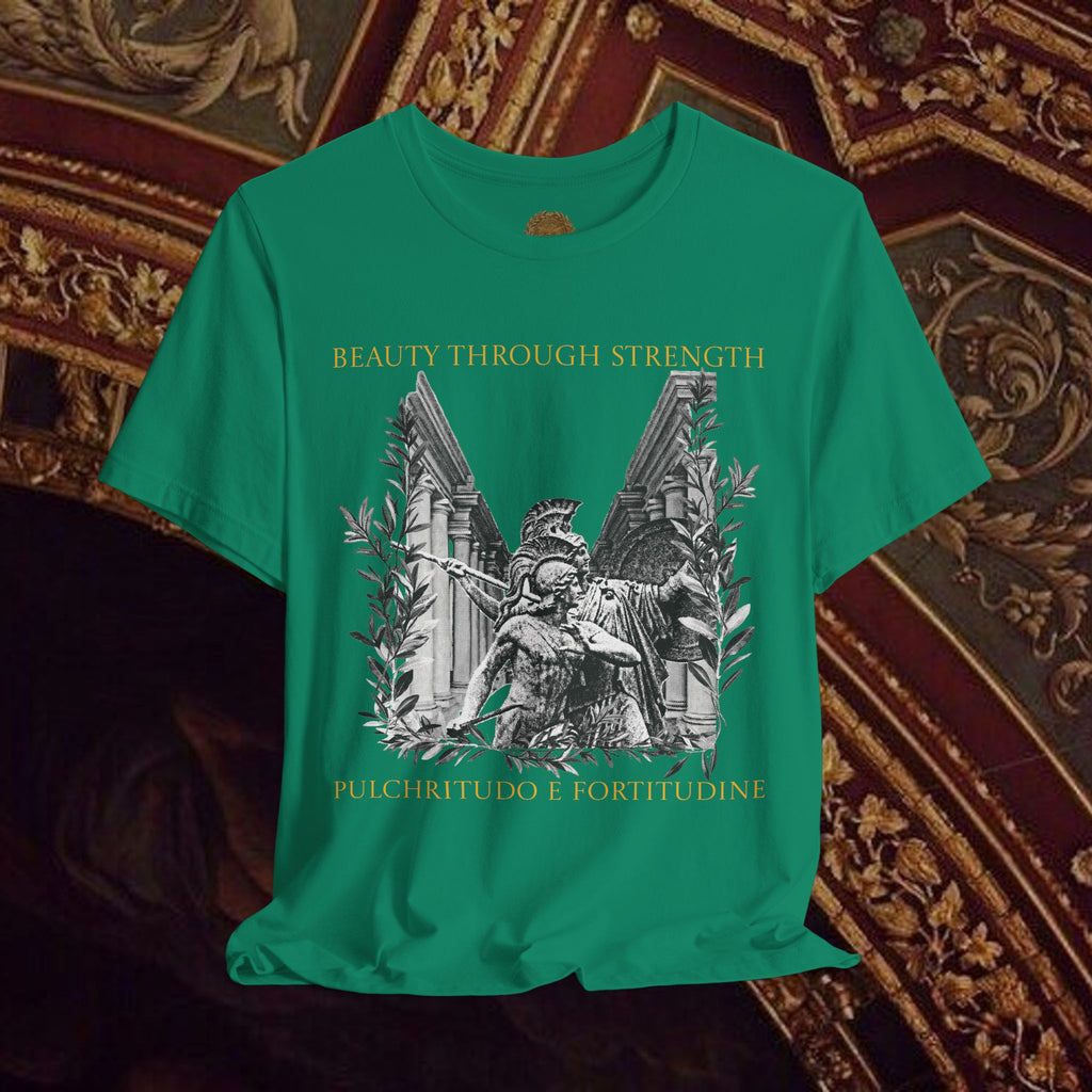 The Goddess's Protection Classically-Inspired Cotton Graphic T Shirt