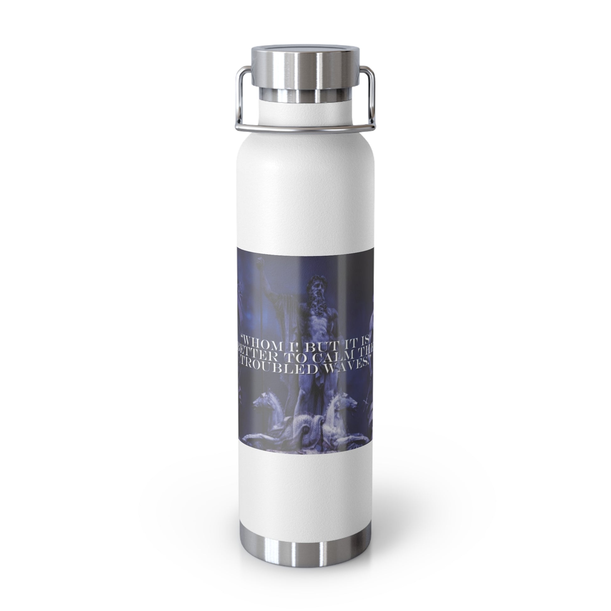 Neptune waterbottle Stylish Insulated Water Bottle for Outdoor Adventures, Motivational Fitness Water Bottle, Copper Vacuum Flask for Gym, Travel and Beach