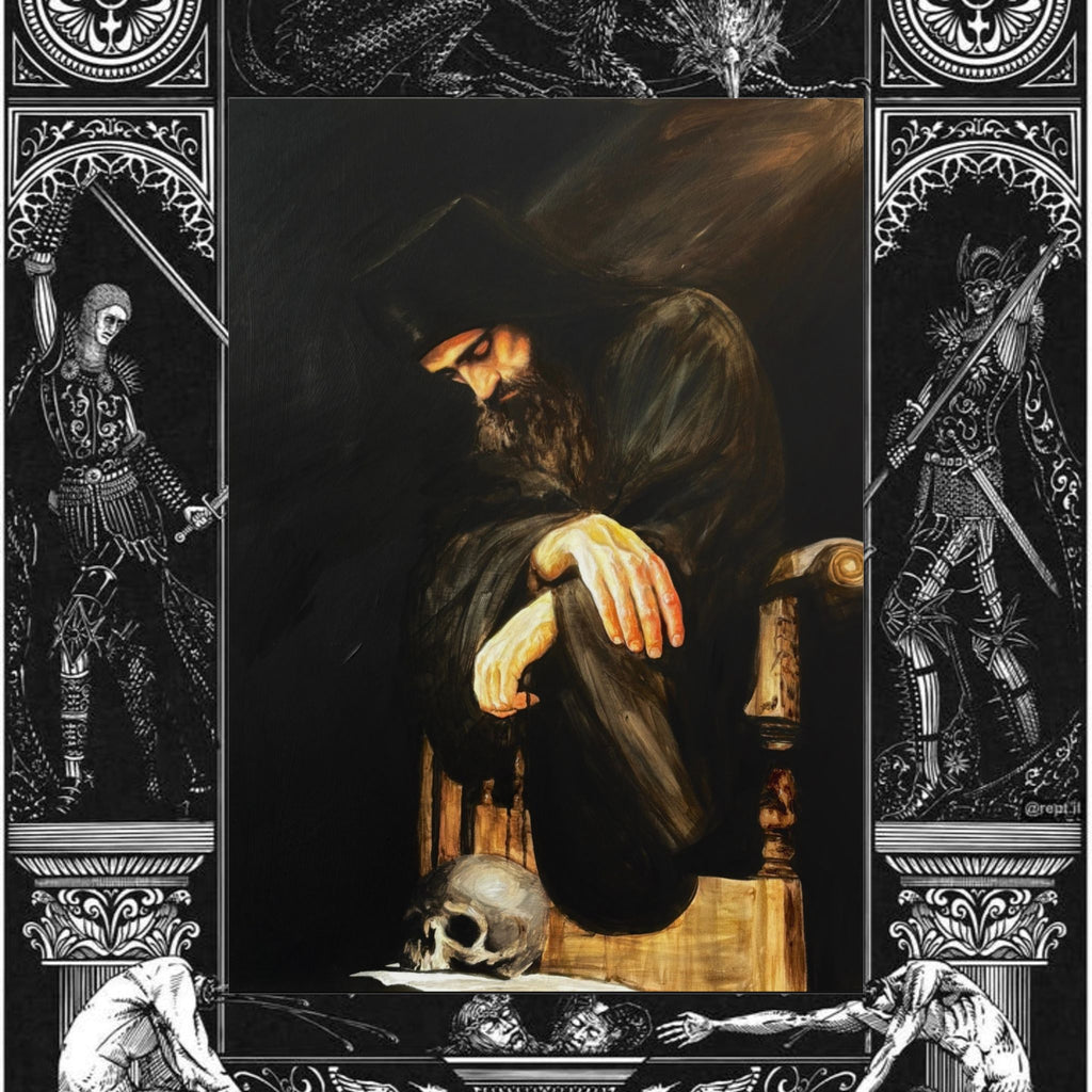 Man's Memento Medieval Fantasy Fine Art Print