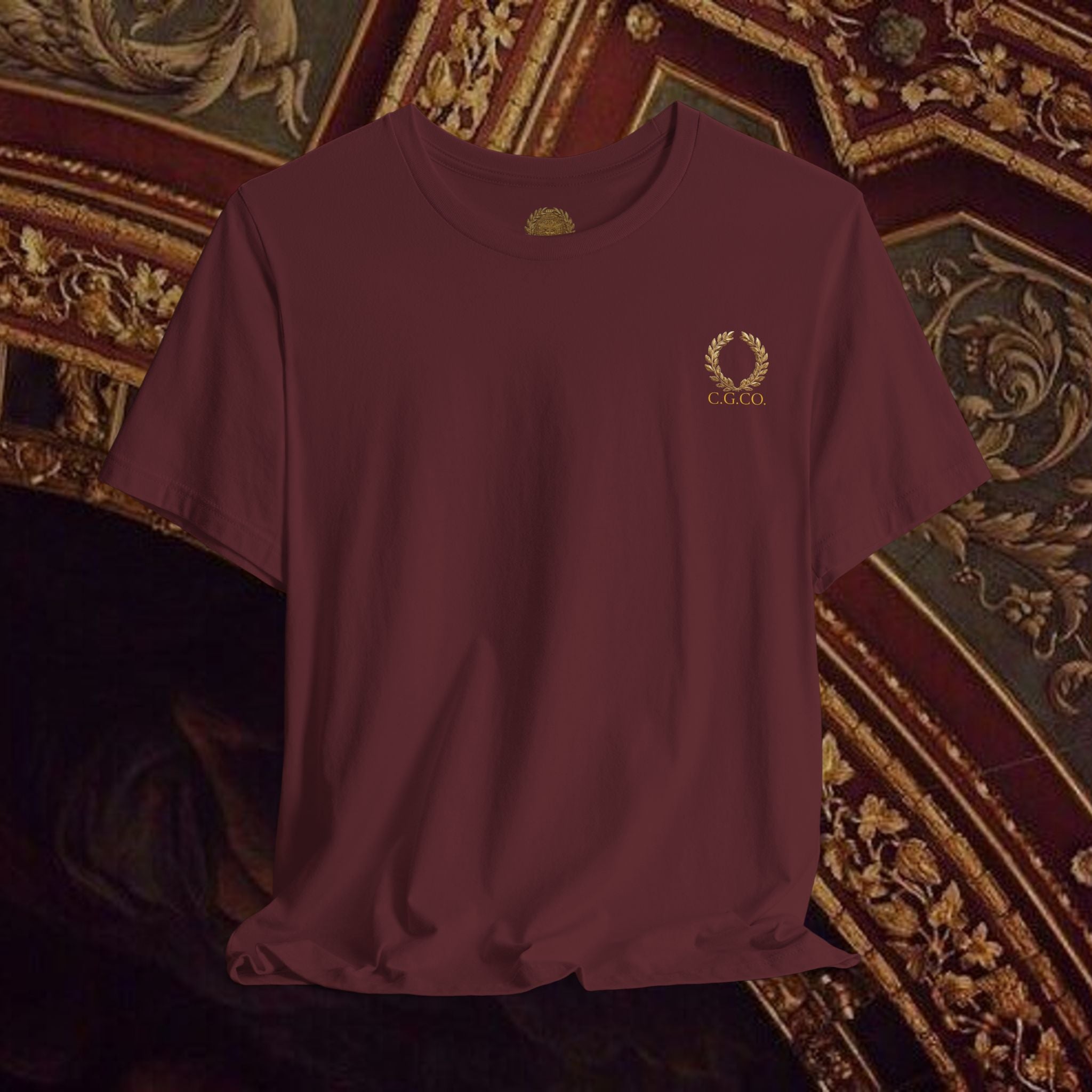 The Goddess's Protection Classically-Inspired Cotton Graphic T Shirt Back Version