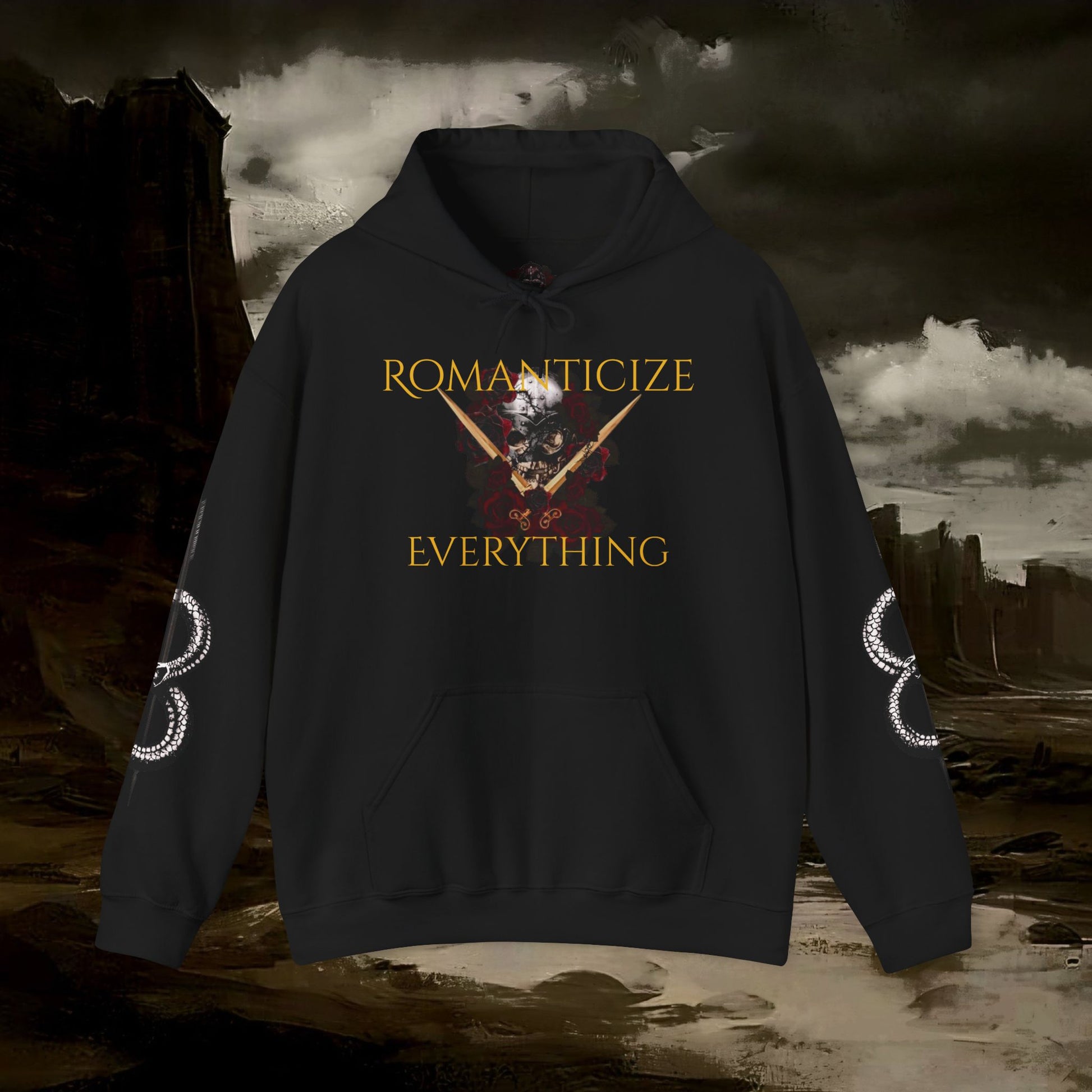 The Barbarian's Fate Medieval Fantasy Inspired Gothic Graphic Hoodie