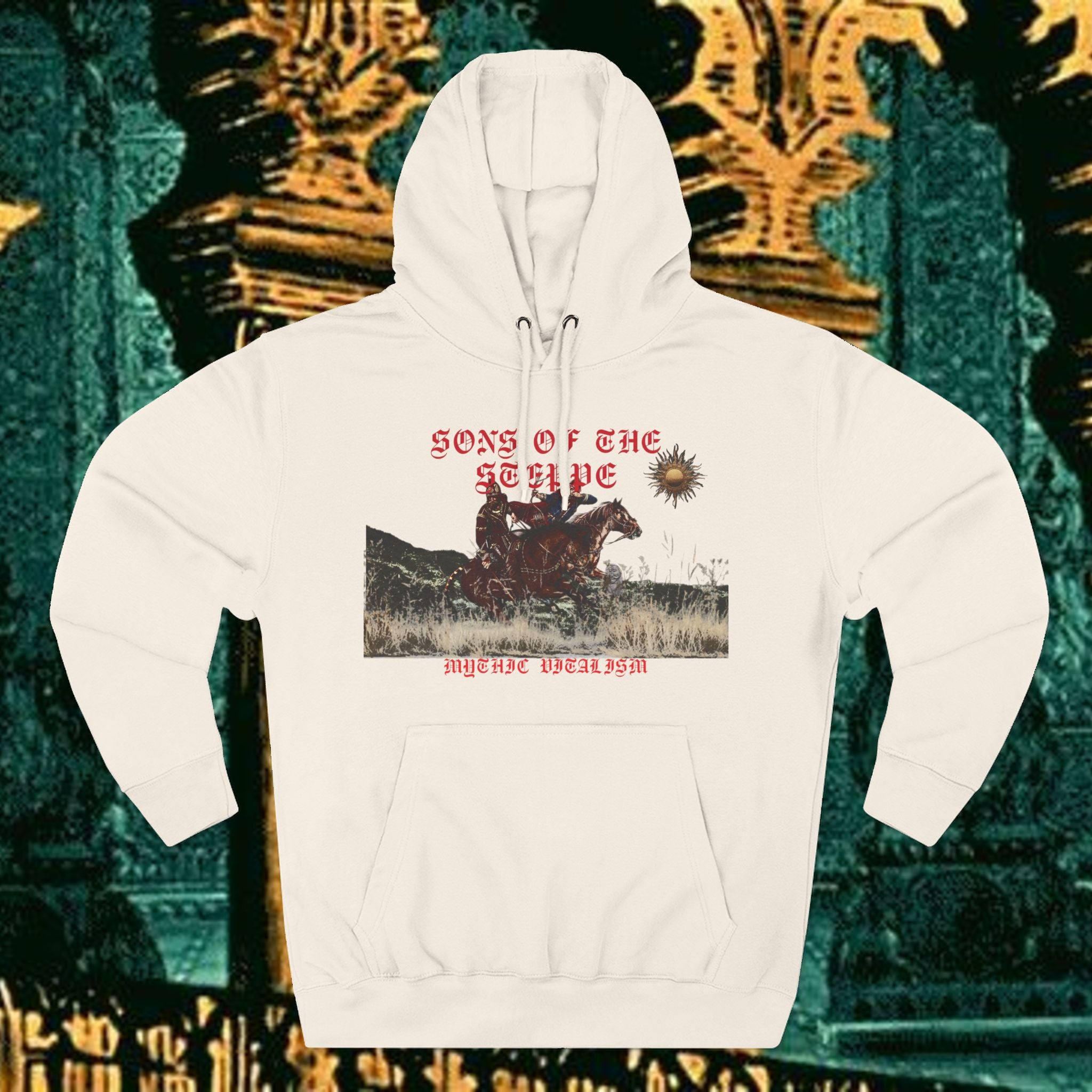Son of the Steppe Fleece Medieval Graphic Hoodie