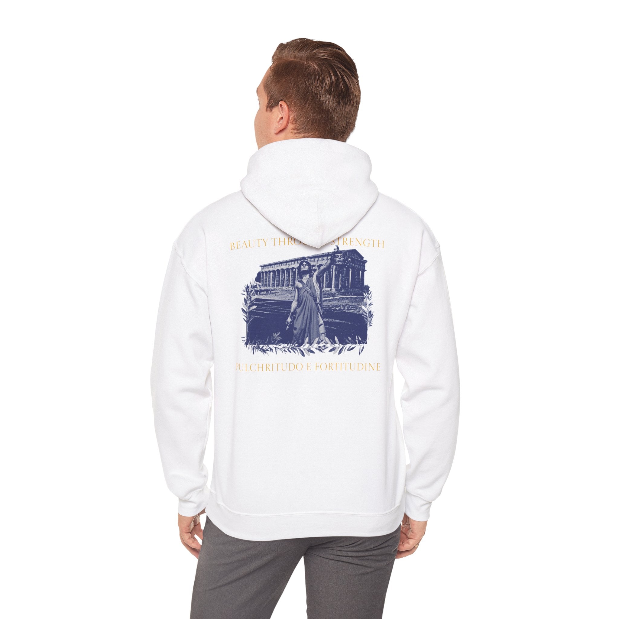 The Hero's Victory Classically-Themed Cotton Graphic Hoodie