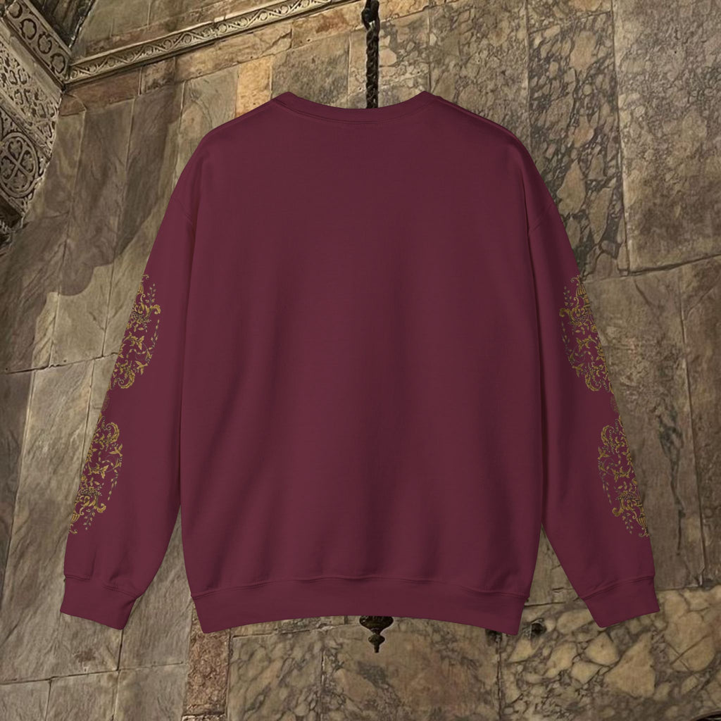 Byzantine Icon Art Sweatshirt -  Mother and Child Design