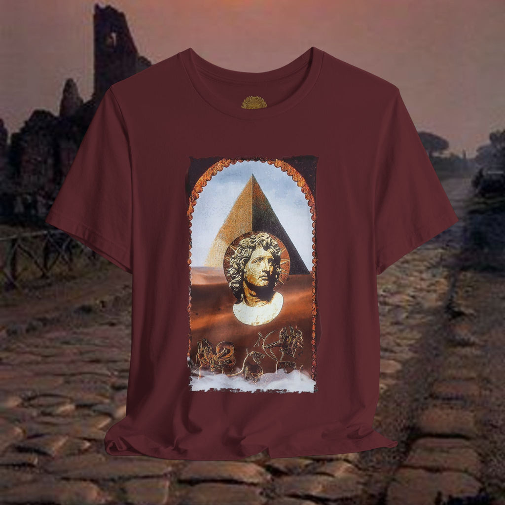 Alexander the Great In Egypt Pyramid Graphic T Shirt