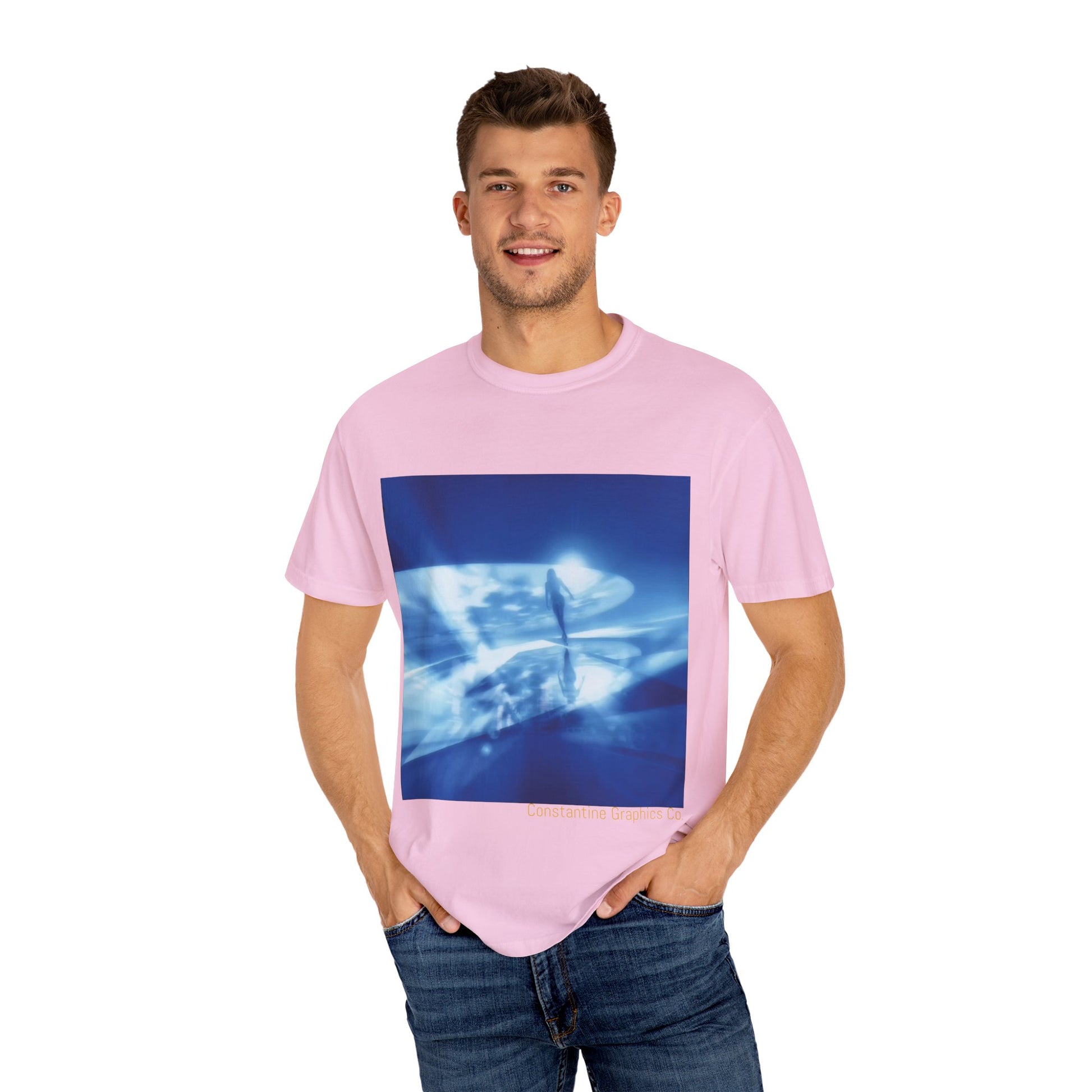 The Blue Portal Cyber Y2k Graphic T Shirt