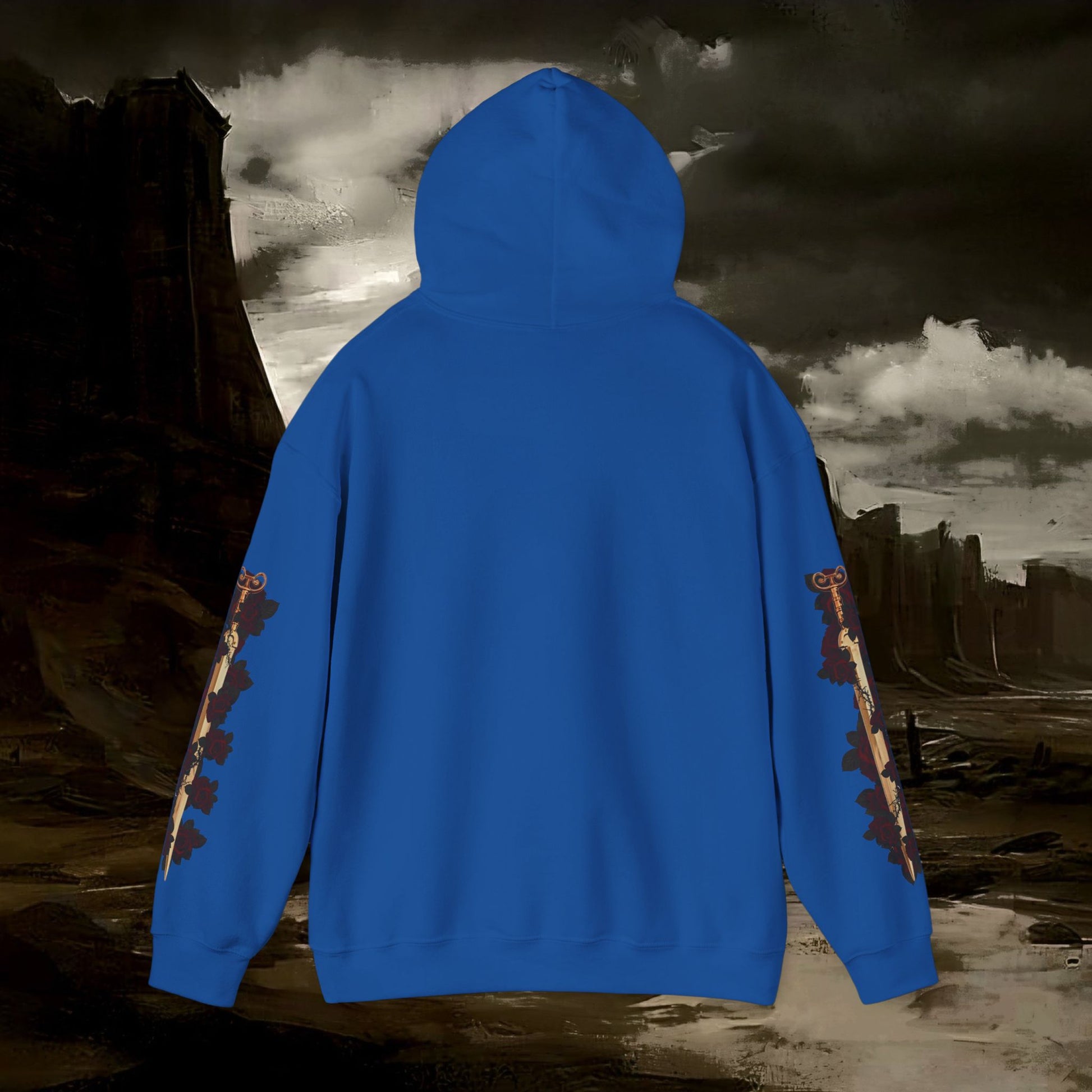 The Barbarian's Mirror Graphic Early Medieval Fantasy Inspired Hoodie
