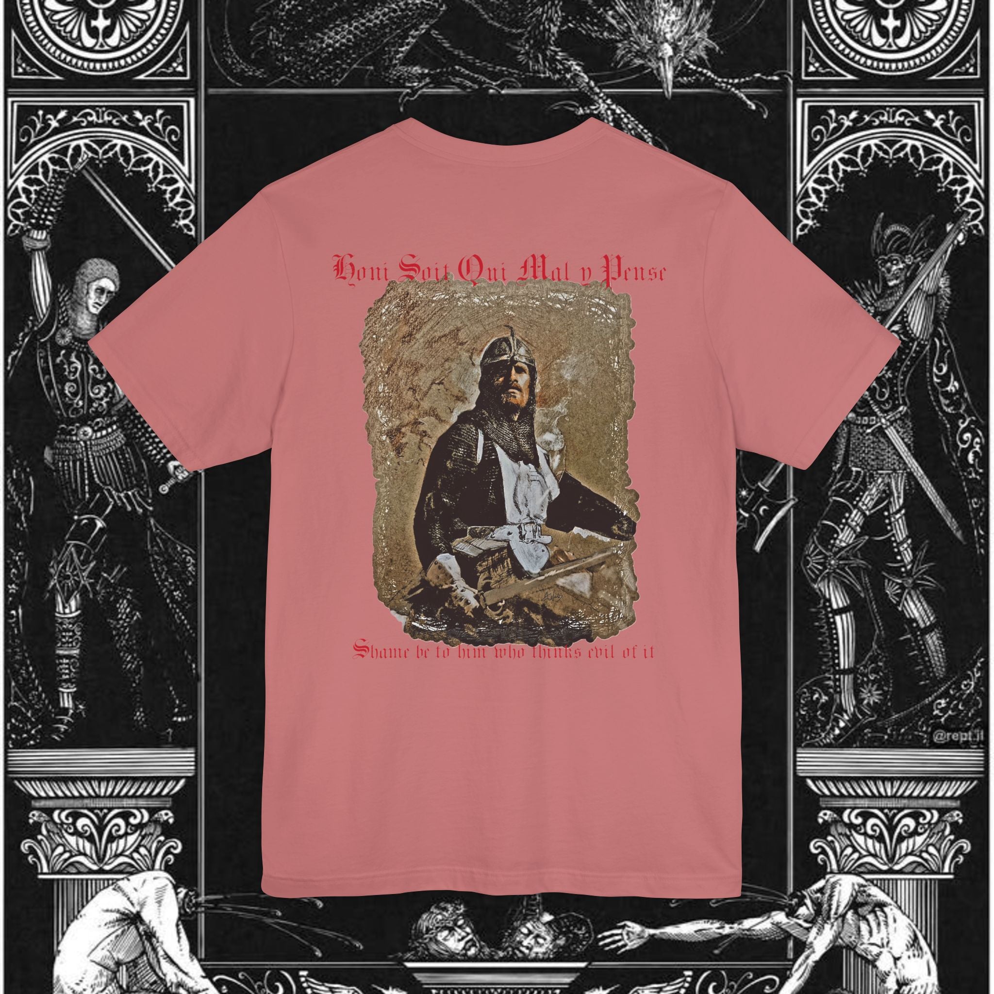 The Knight's Rest Medieval Fantasy Graphic T-Shirt