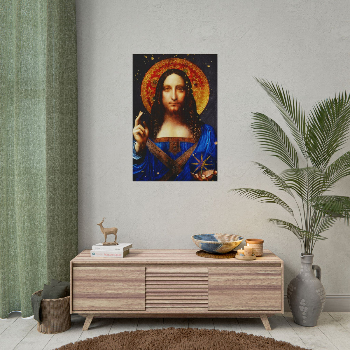 Leonardo da Vinci's Salvator Mundi Remixed Fine Art Print