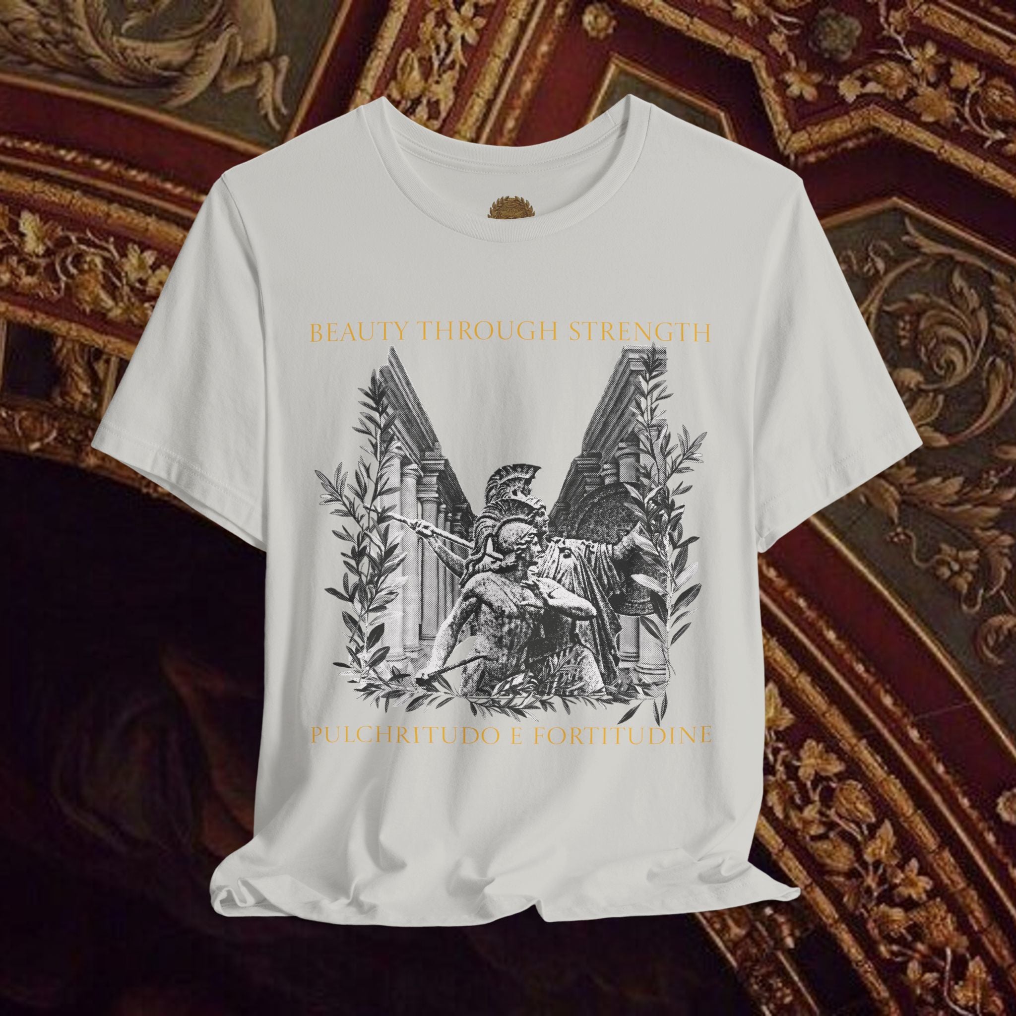 The Goddess's Protection Classically-Inspired Cotton Graphic T Shirt