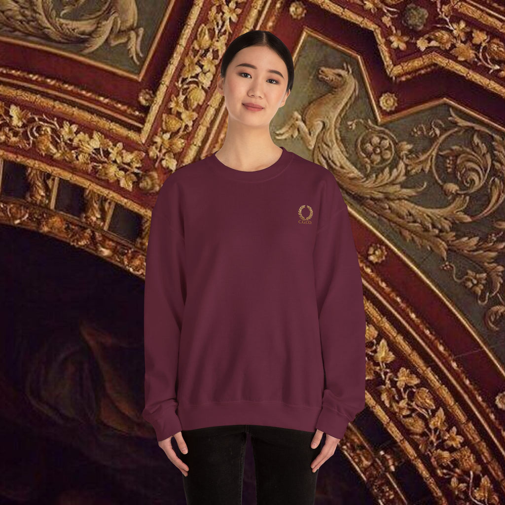 Beauty Through Strength Classically-Inspired Cotton Graphic Sweatshirt Back Version