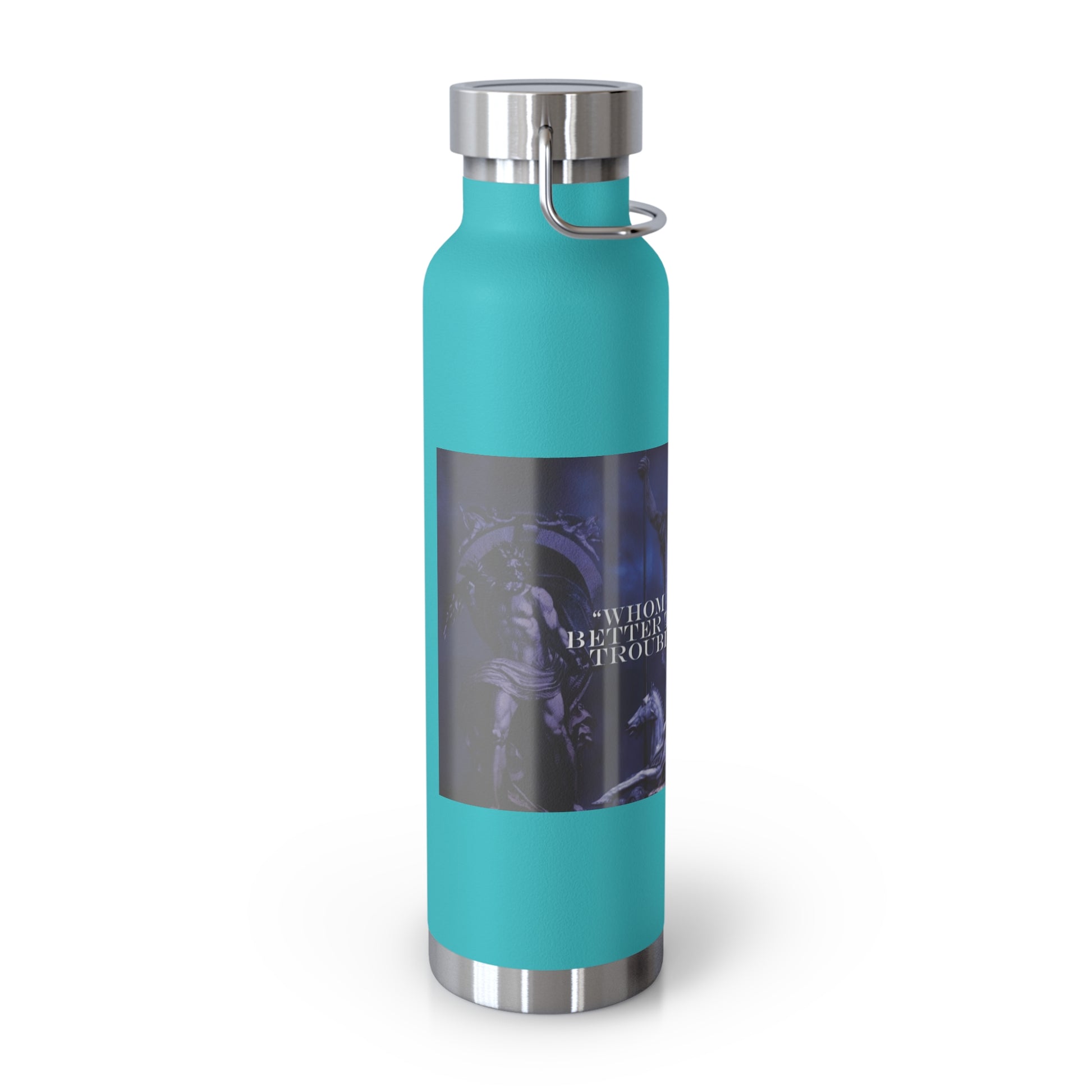 Neptune waterbottle Stylish Insulated Water Bottle for Outdoor Adventures, Motivational Fitness Water Bottle, Copper Vacuum Flask for Gym, Travel and Beach