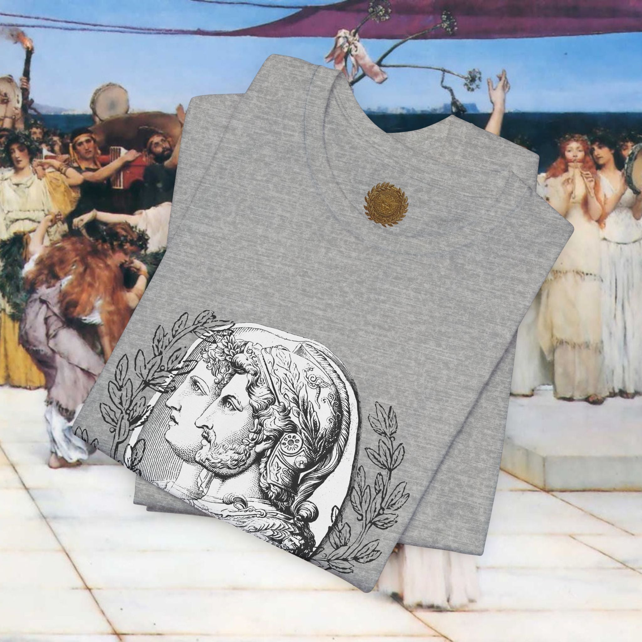 Roman Warrior's Spirit Plumed Helmet Cameo T-Shirt