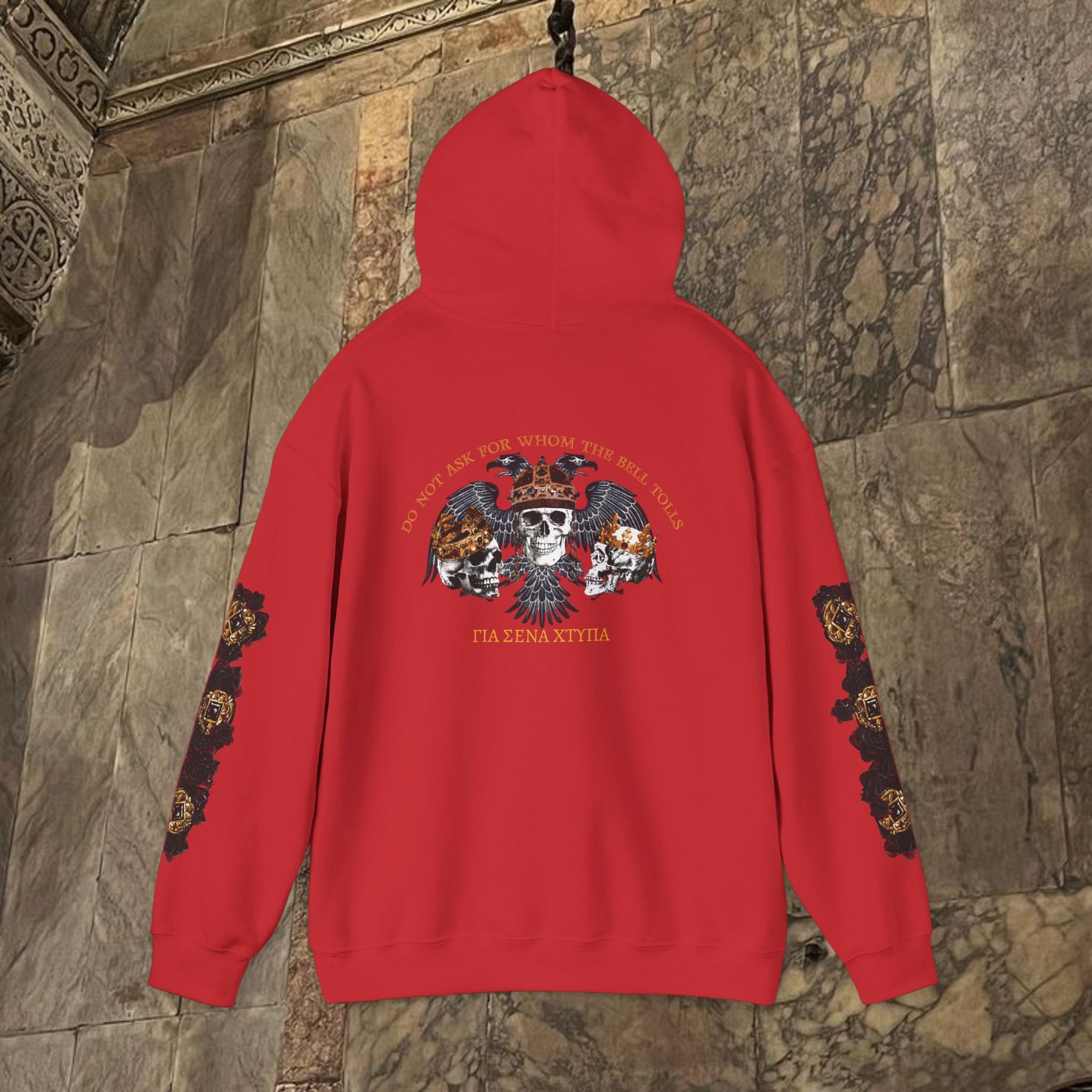 The Kings Fate Byzantine Inspired Graphic Hoodie Back Version