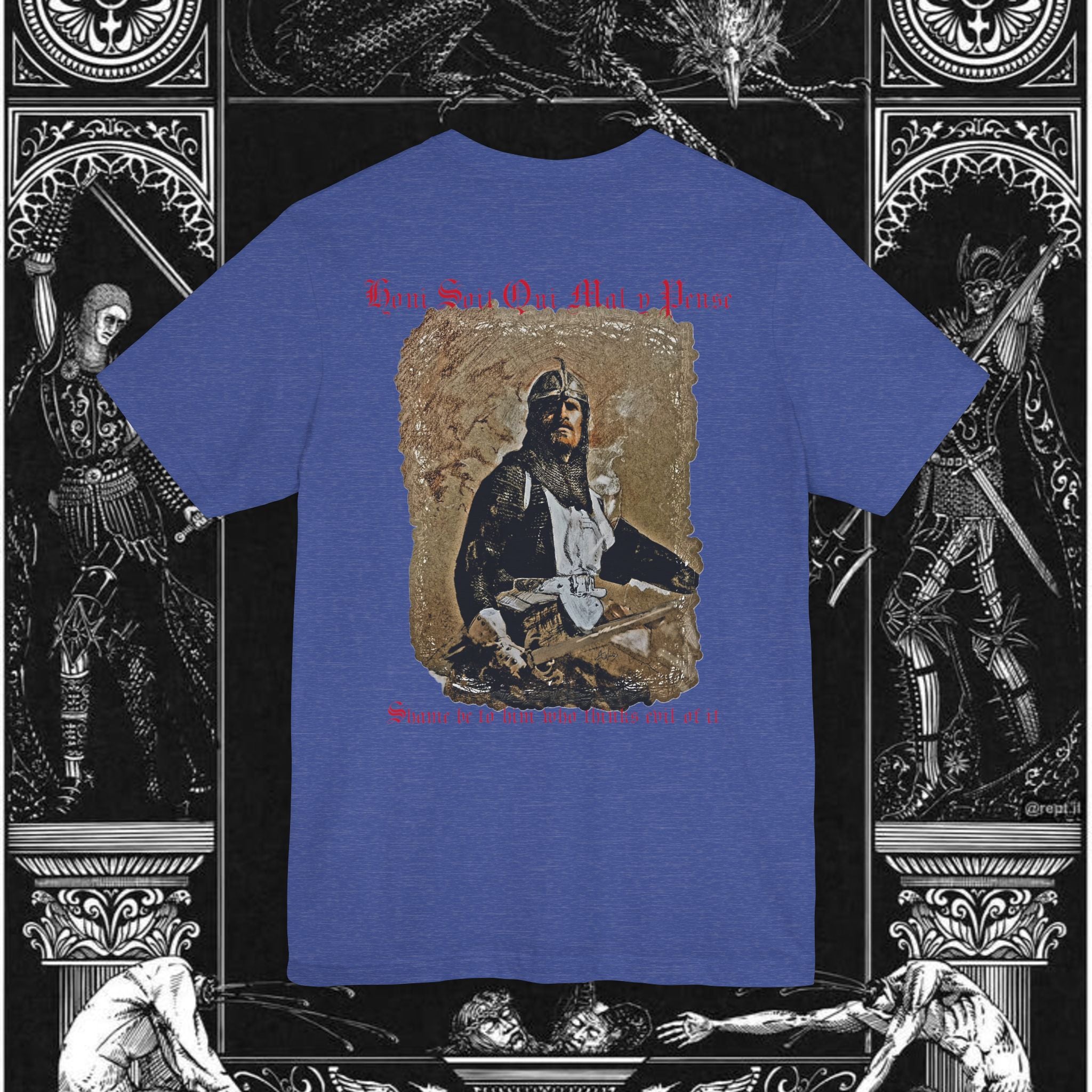 The Knight's Rest Medieval Fantasy Graphic T-Shirt