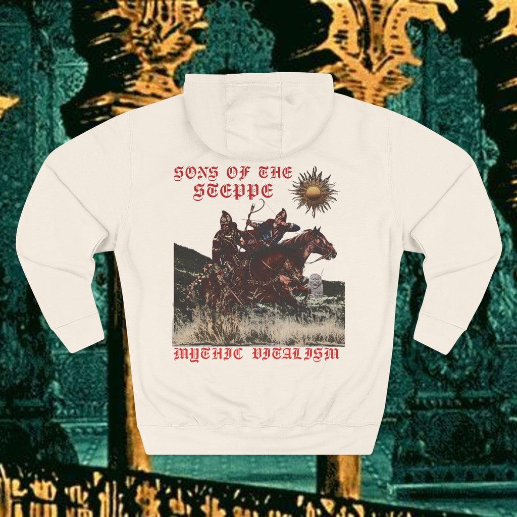 Sons of the Steppe Fleece Hoodie Early Medieval Design