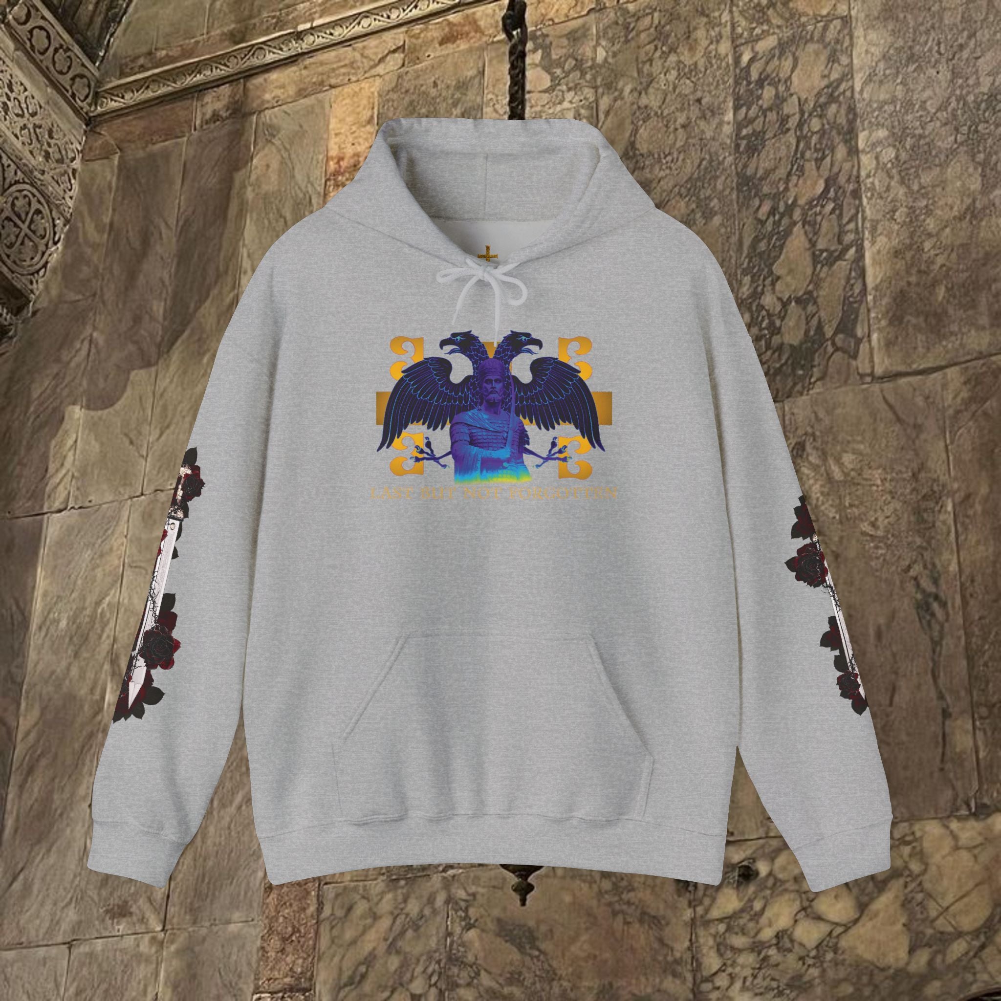 The Last Great Emperor Byzantine Inspired Graphic Hoodie Front Version