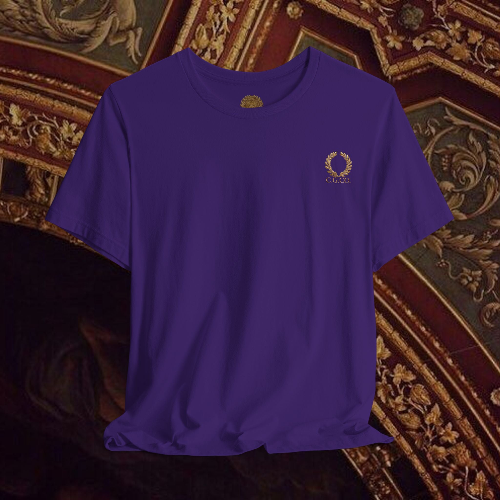 Guardian of the Temple Classically- Inspired Cotton Graphic T Shirt Back Version