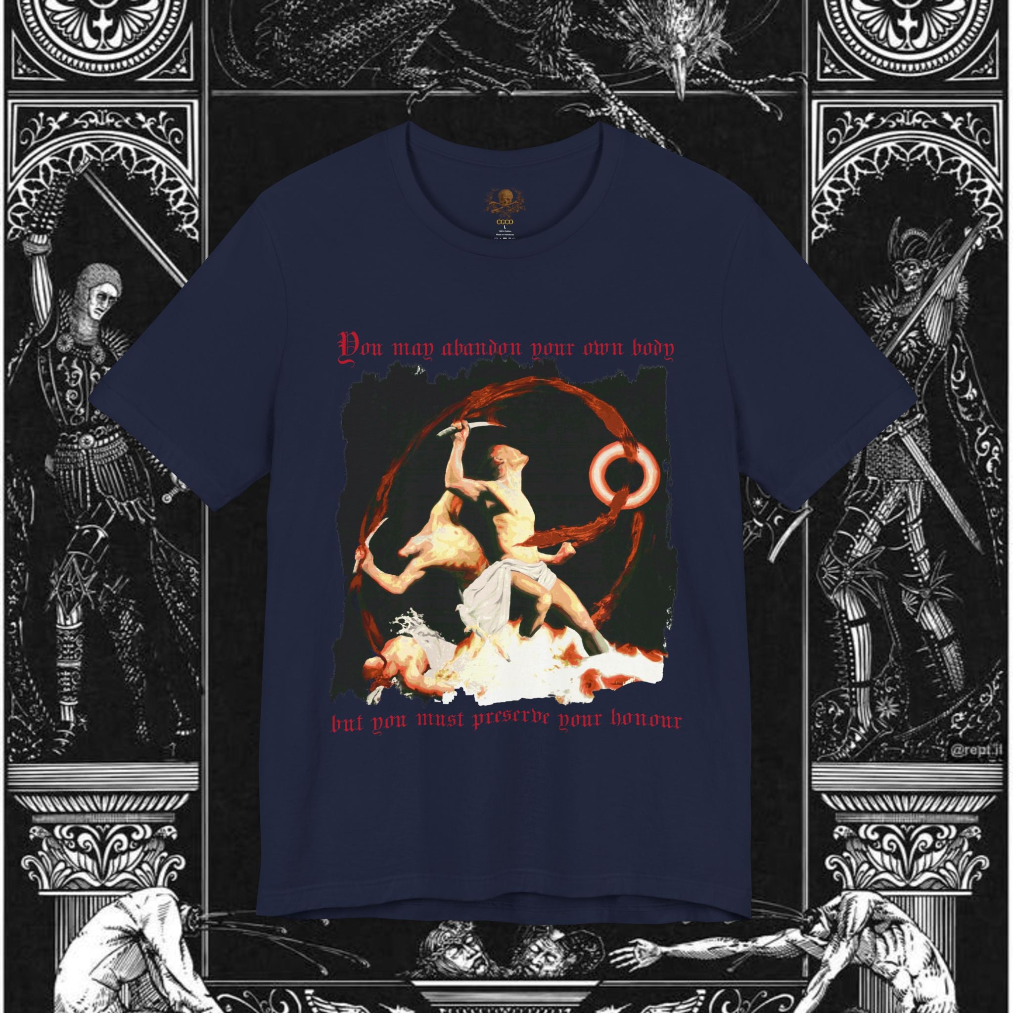 The Samurai's Vengeance Medieval Fantasy Graphic Shirt