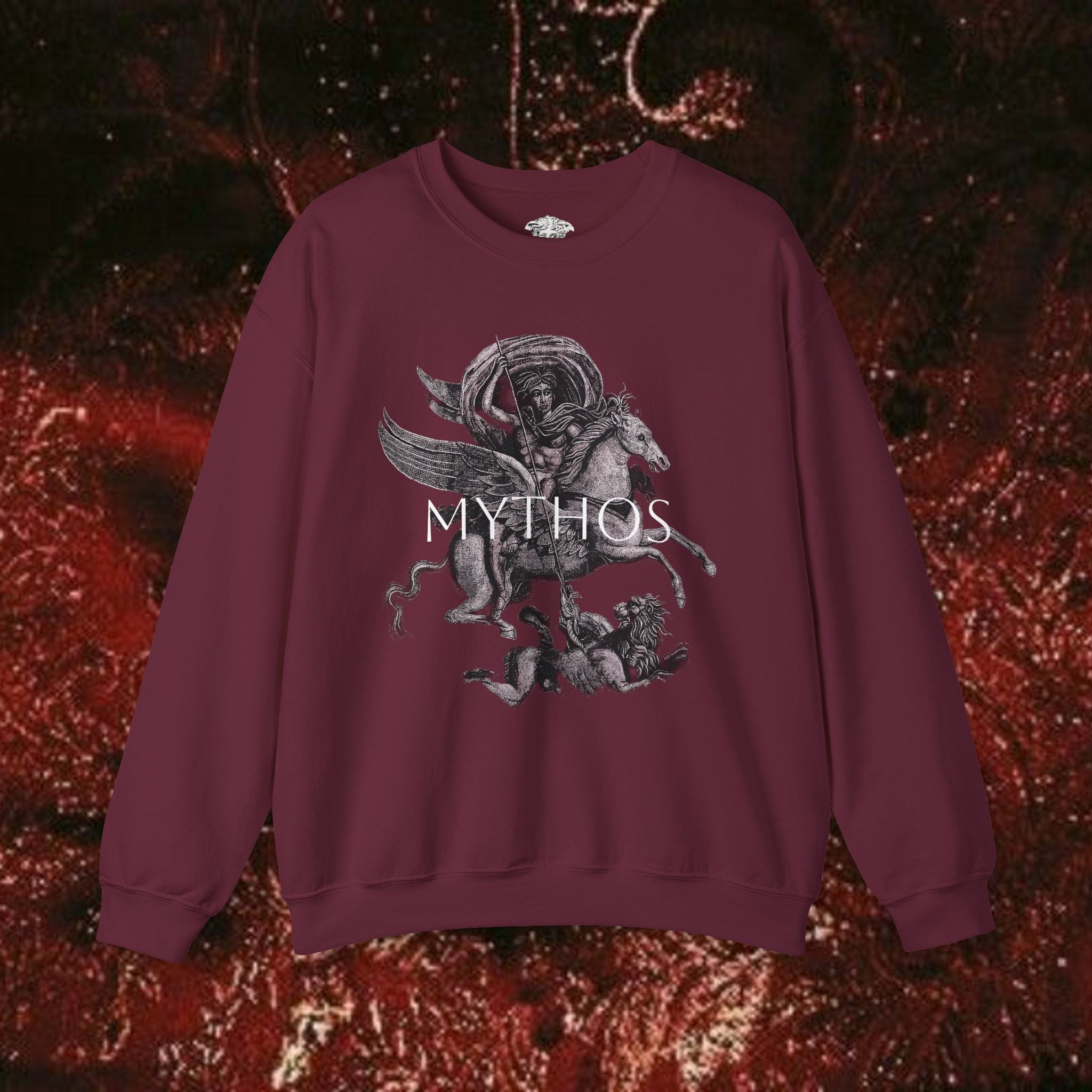 Warrior's Mythos Unisex Heavy Blend Sweatshirt.