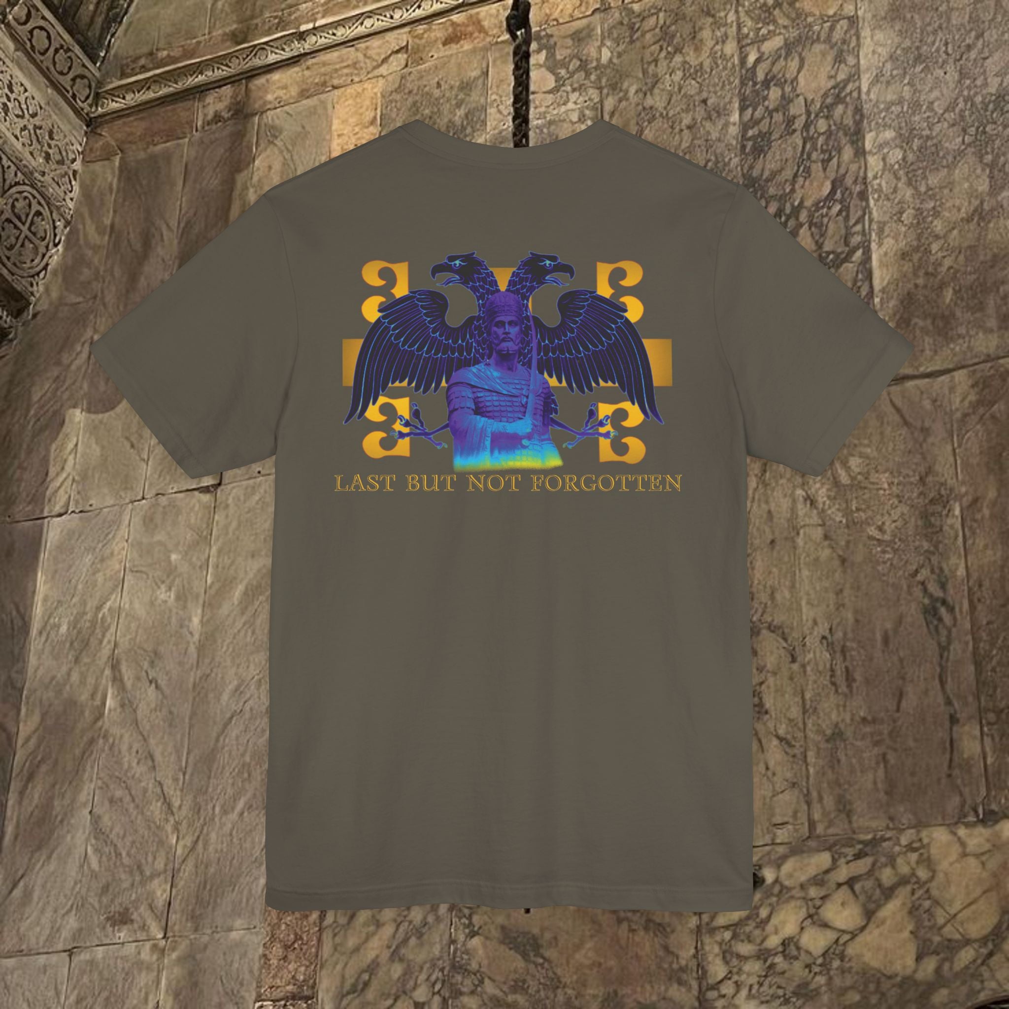 The Last Great Emperor Byzantine Inspired Cotton Graphic T-shirt Back Version