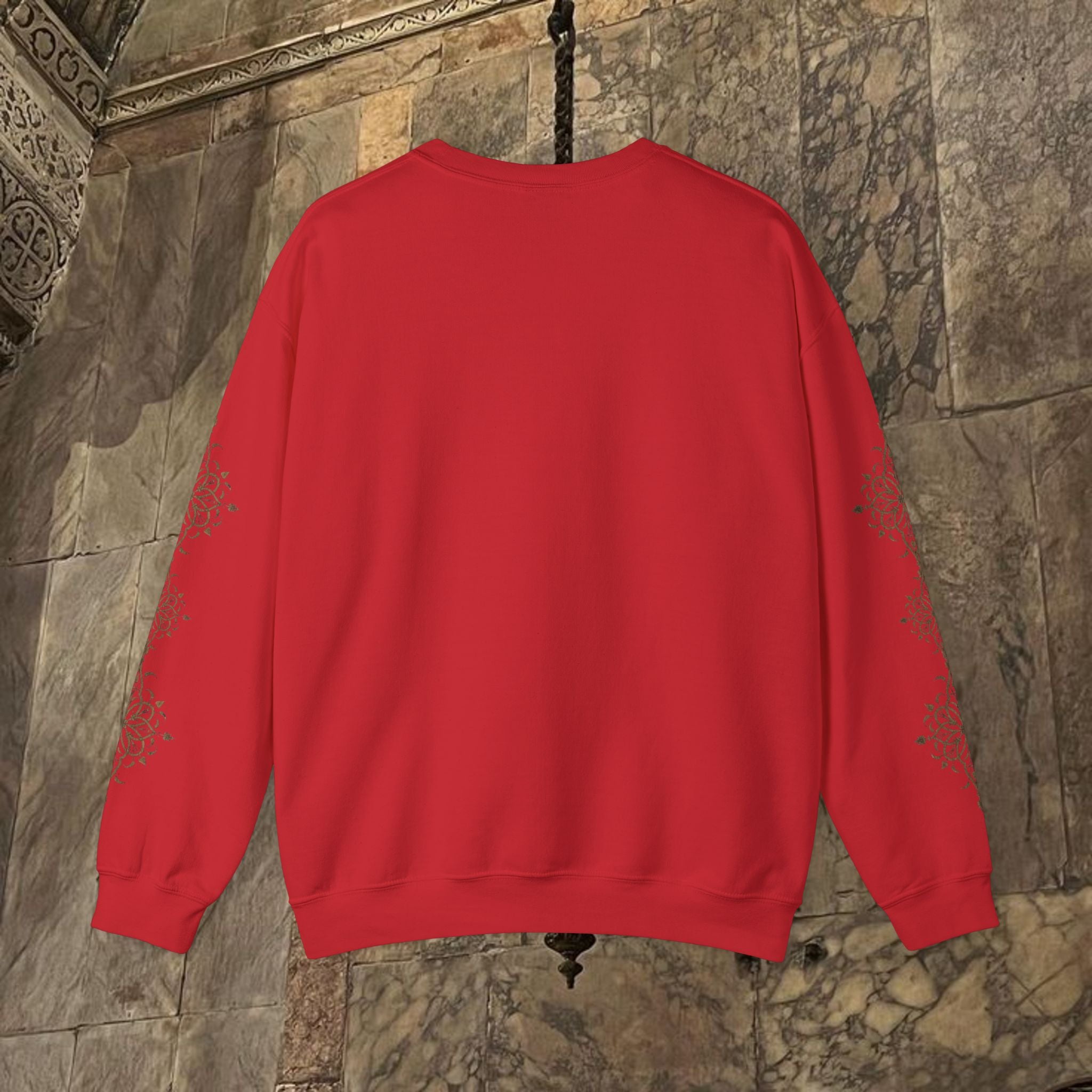 Byzantine Icon Art Sweatshirt - Manuscript Design