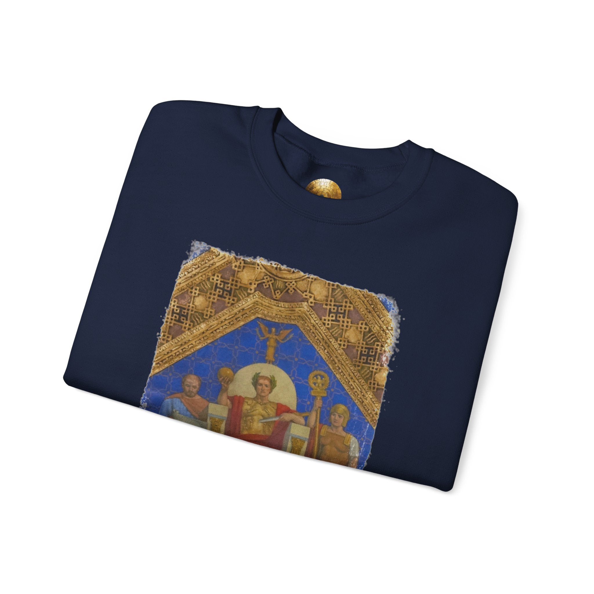 Imperial Throne Art Sweatshirt - Eternal Ruler Design | Constantine Graphics
