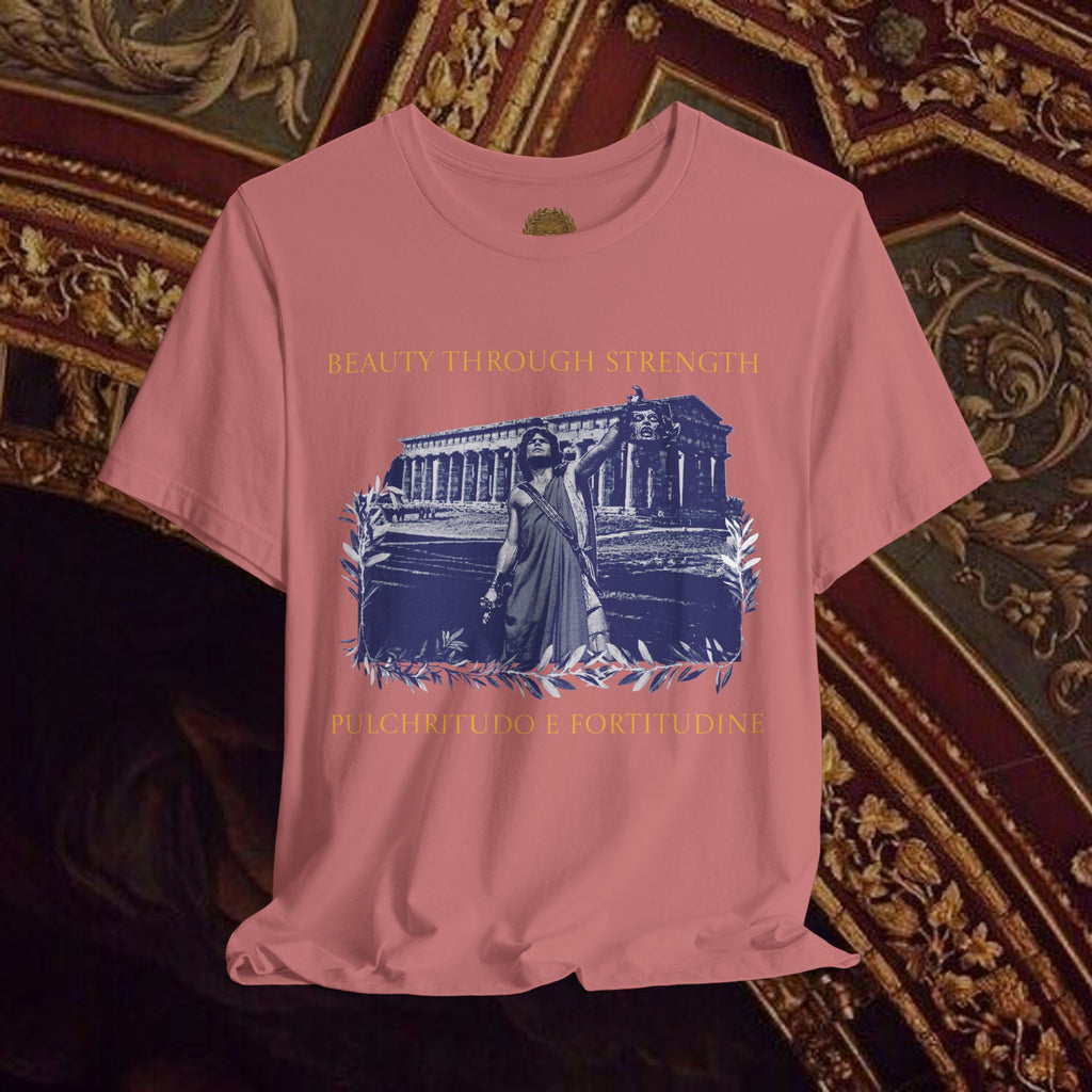 The Hero's Victory Classically-Themed Cotton Graphic T Shirt