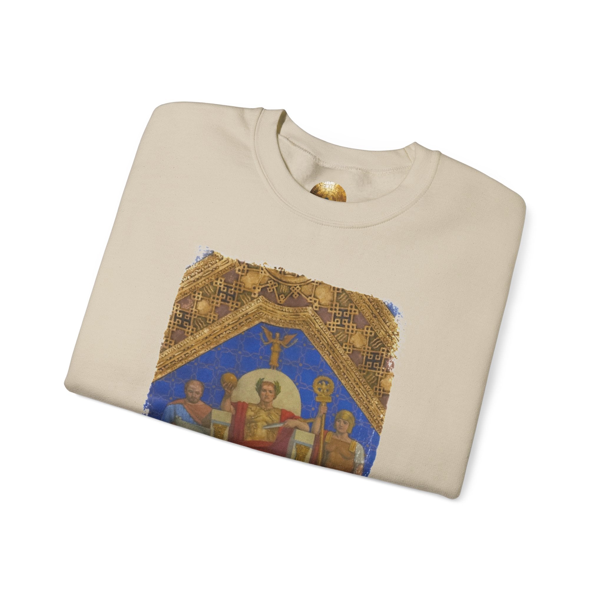 Imperial Throne Art Sweatshirt - Eternal Ruler Design | Constantine Graphics