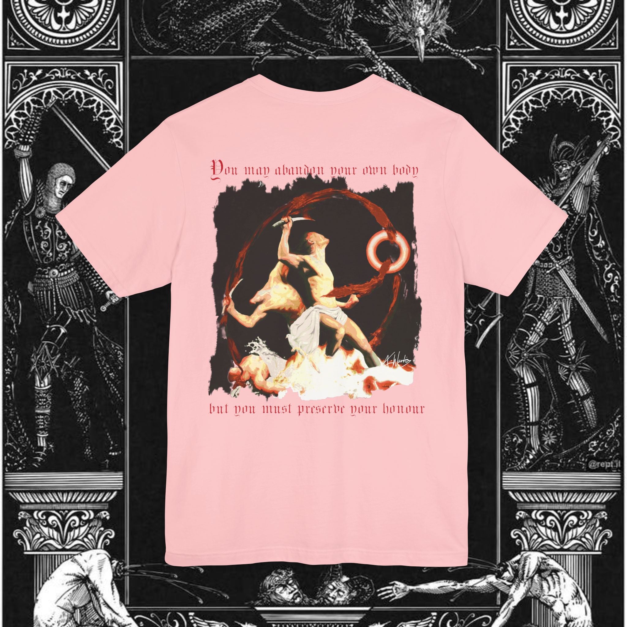 The Samurai's Vengeance Medieval Fantasy Graphic Shirt