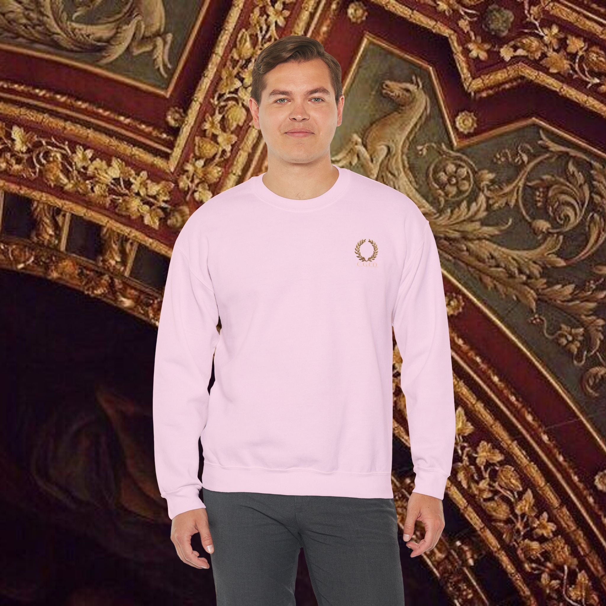 The Hero's Victory Classically-Themed Cotton Graphic Sweatshirt Back Version