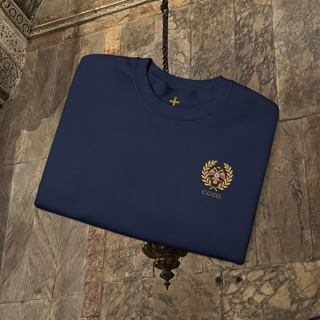 The Kings Fate Byzantine Inspired Graphic Crewneck Sweatshirt Back Version