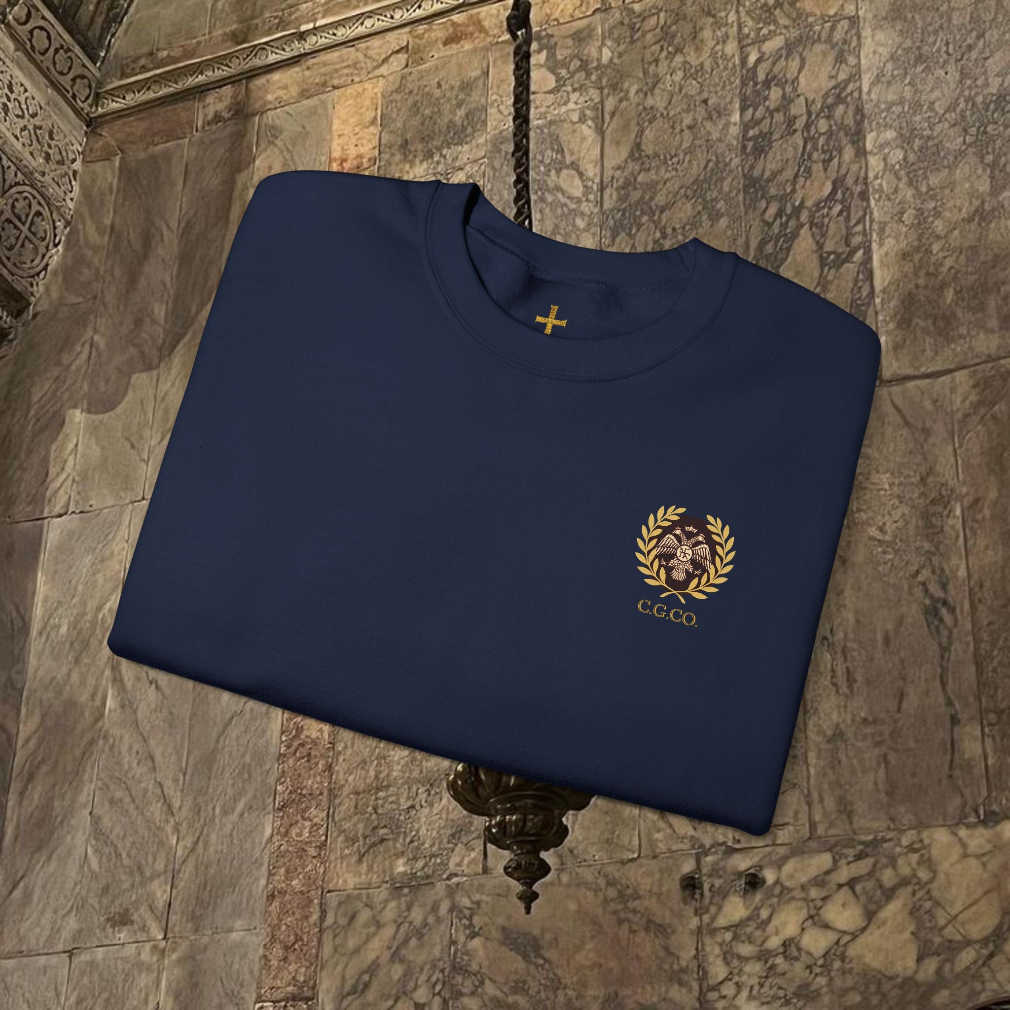 The Kings Fate Byzantine Inspired Graphic Crewneck Sweatshirt Back Version