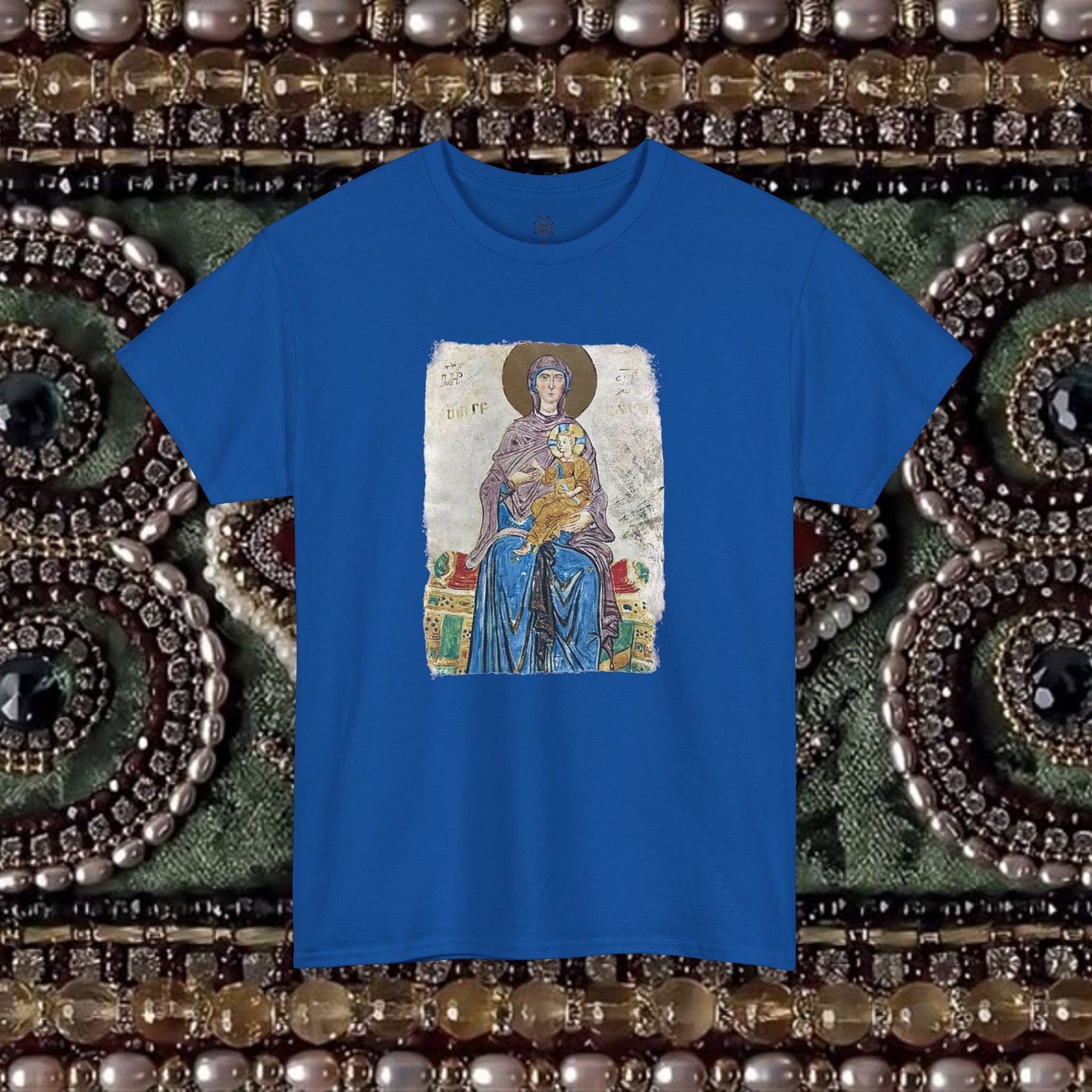 Armenian Manuscript Virgin and Christ Graphic T-Shirt