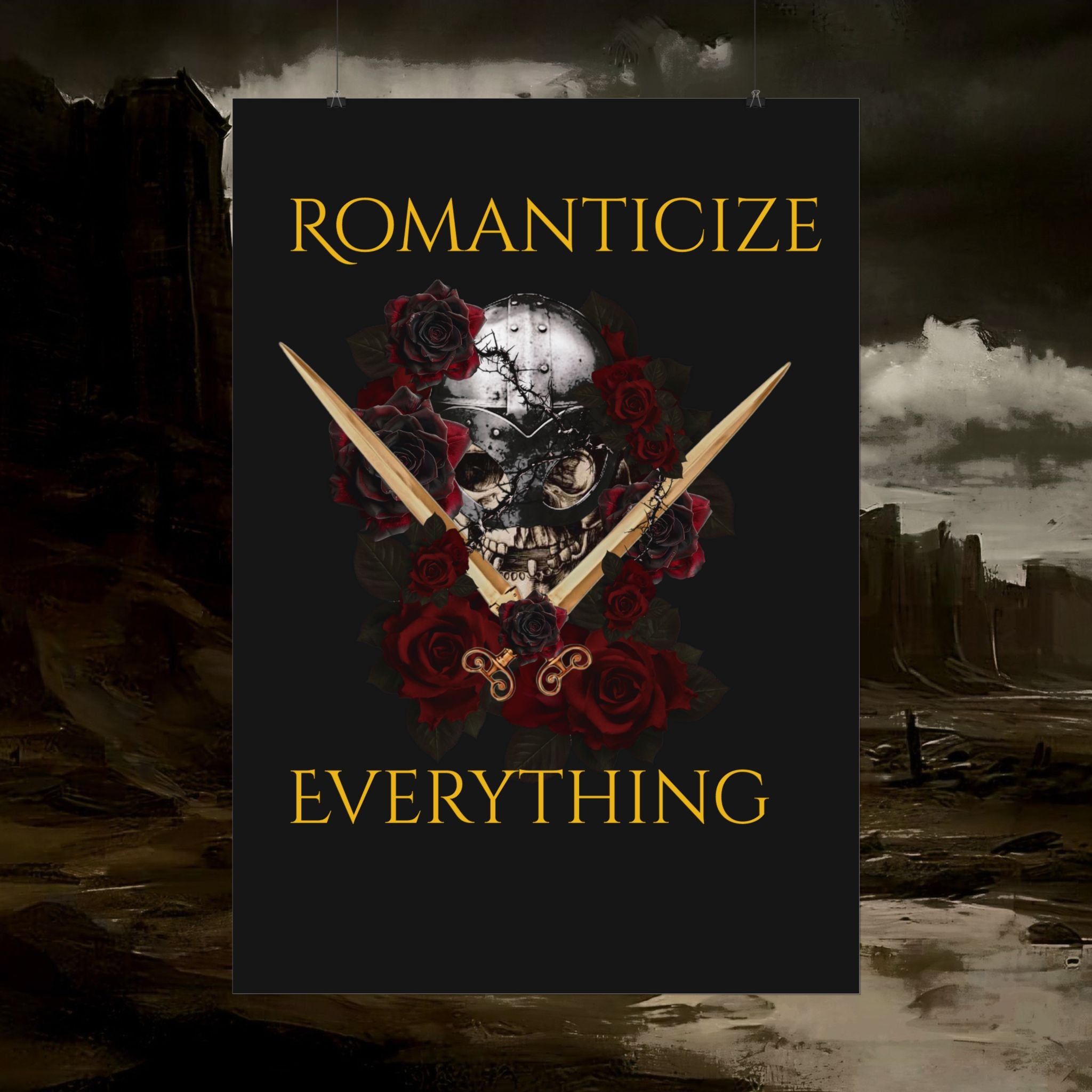The Barbarian's Fate Early Medieval Fantasy Saxon themed Rolled Posters