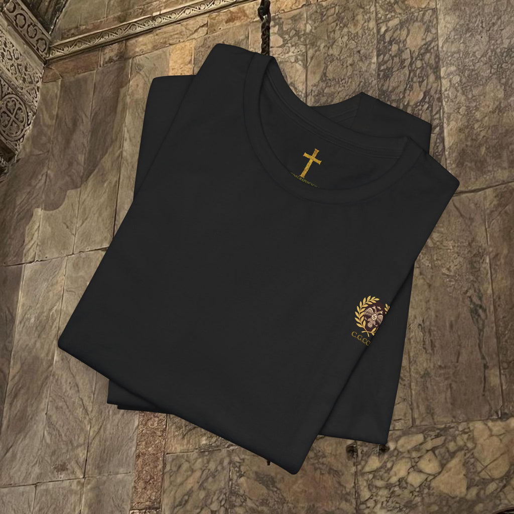 The Last Great Emperor Byzantine Inspired Cotton Graphic T-shirt Back Version