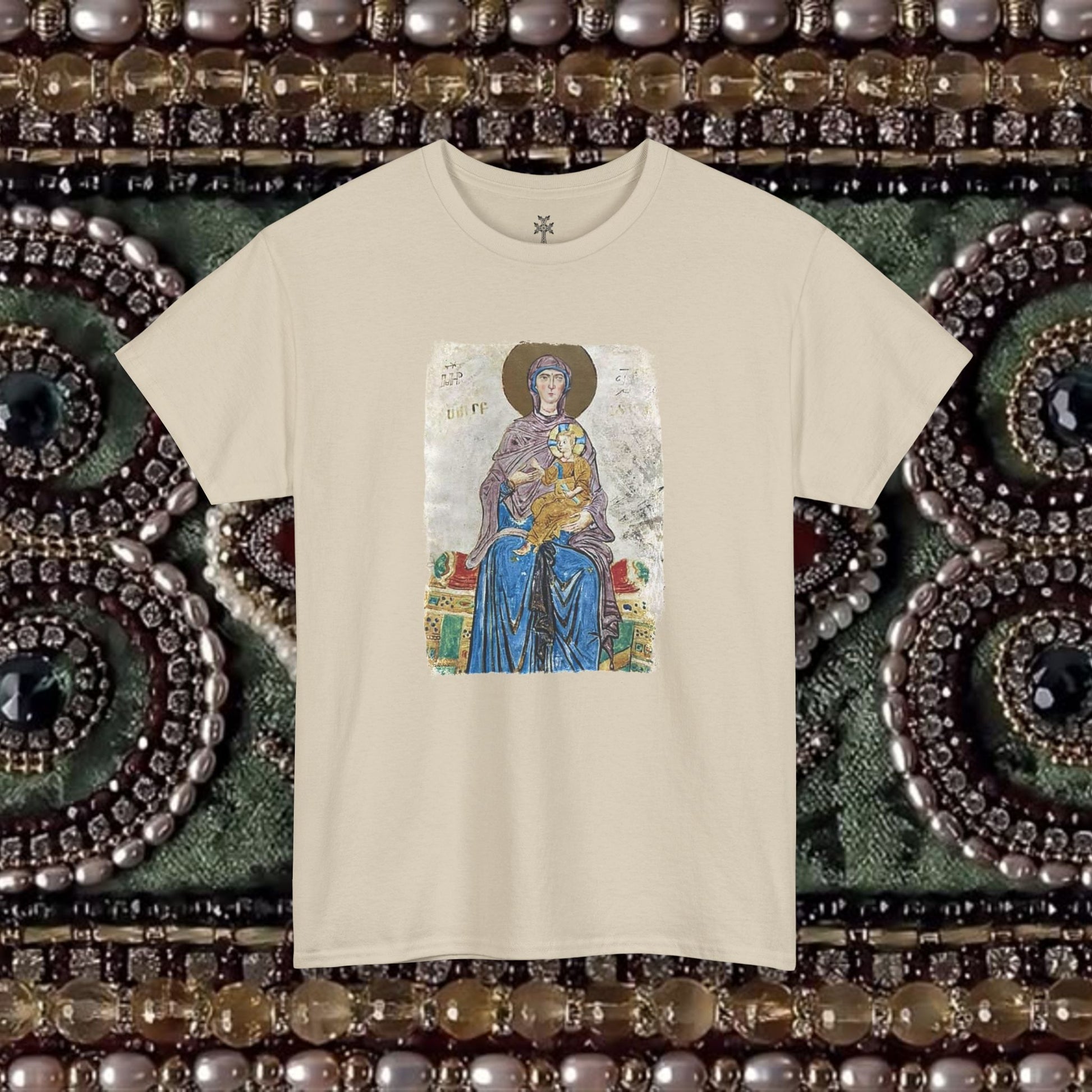 Armenian Manuscript Virgin and Christ Graphic T-Shirt