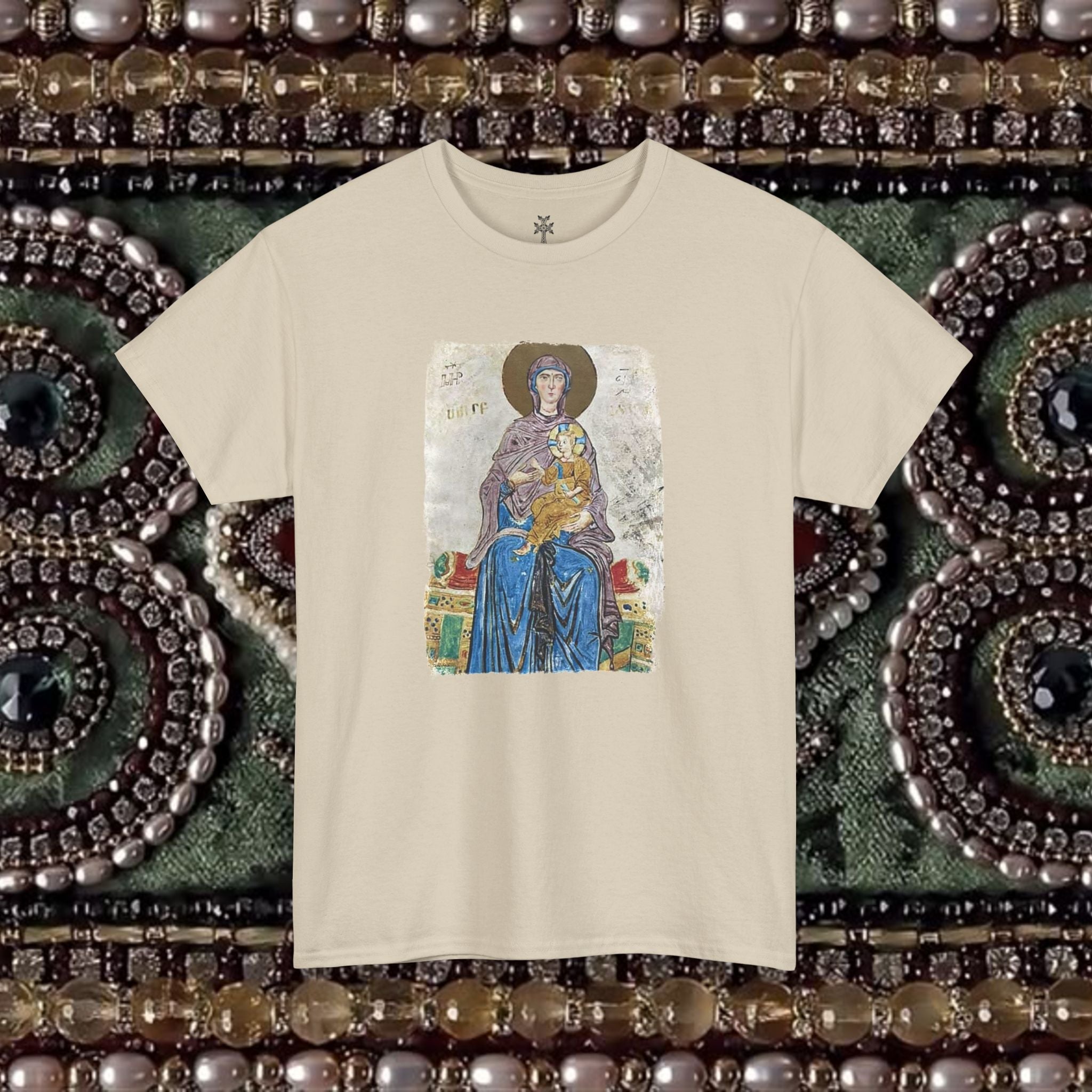 Medieval Armenian Manuscript Art Cotton Graphic T-Shirt
