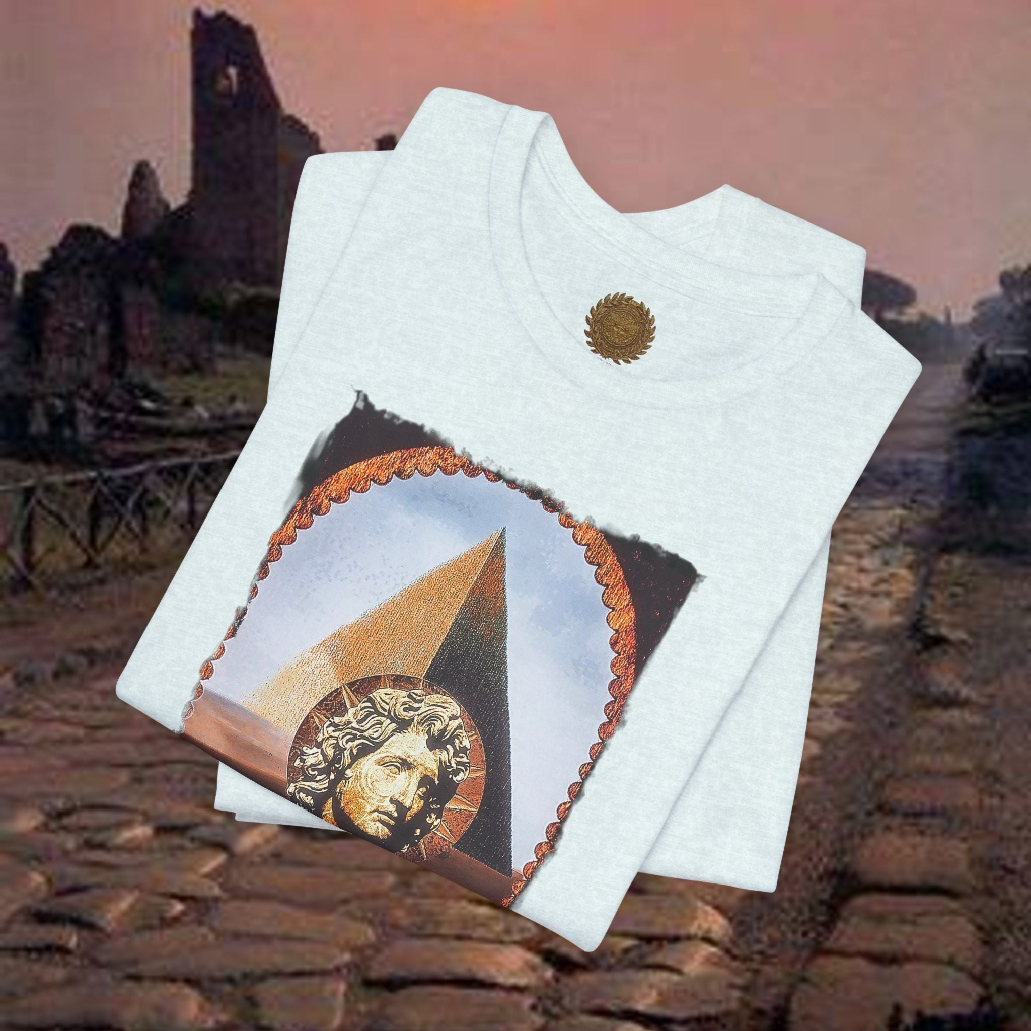 Alexander the Great In Egypt Pyramid Graphic T Shirt