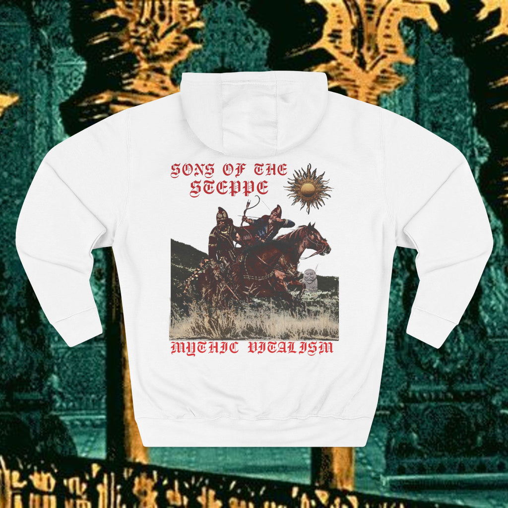 Sons of the Steppe Fleece Hoodie Early Medieval Design