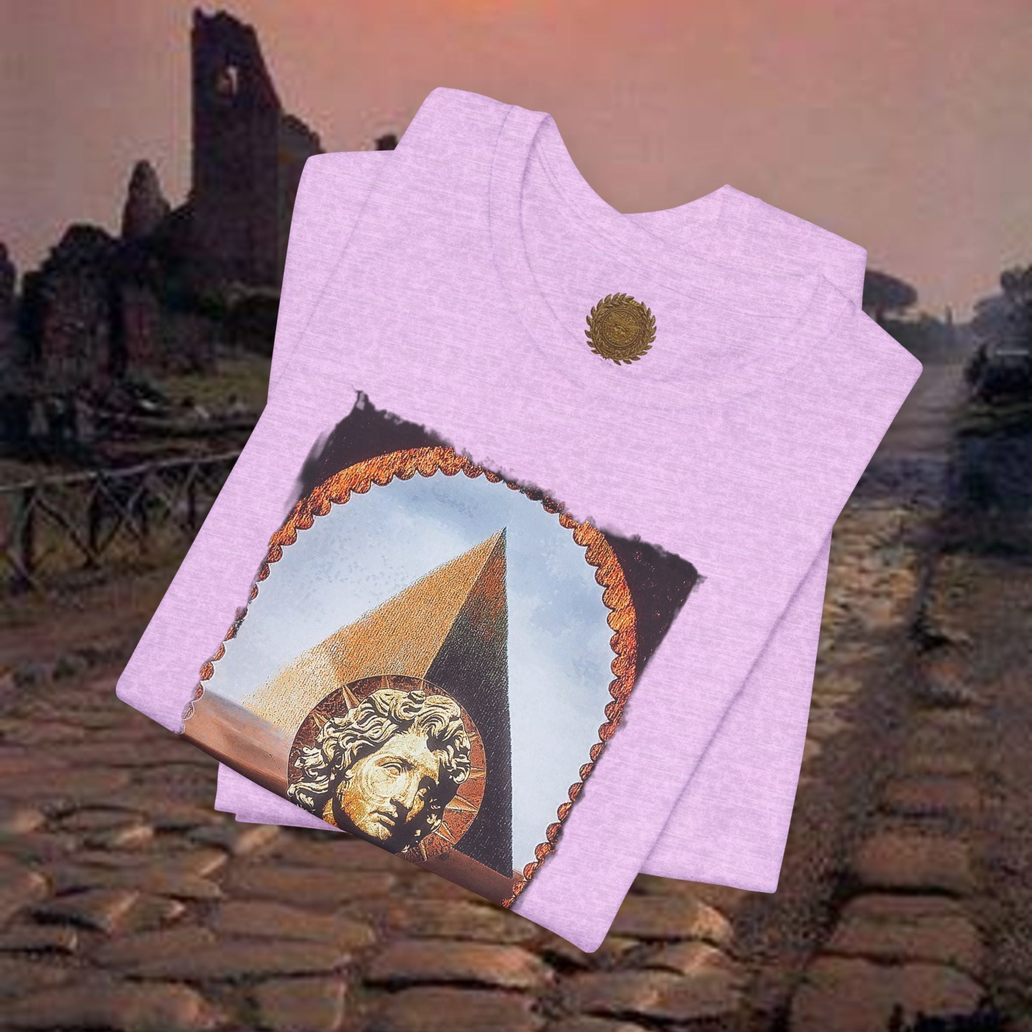 Alexander the Great In Egypt Pyramid Graphic T Shirt