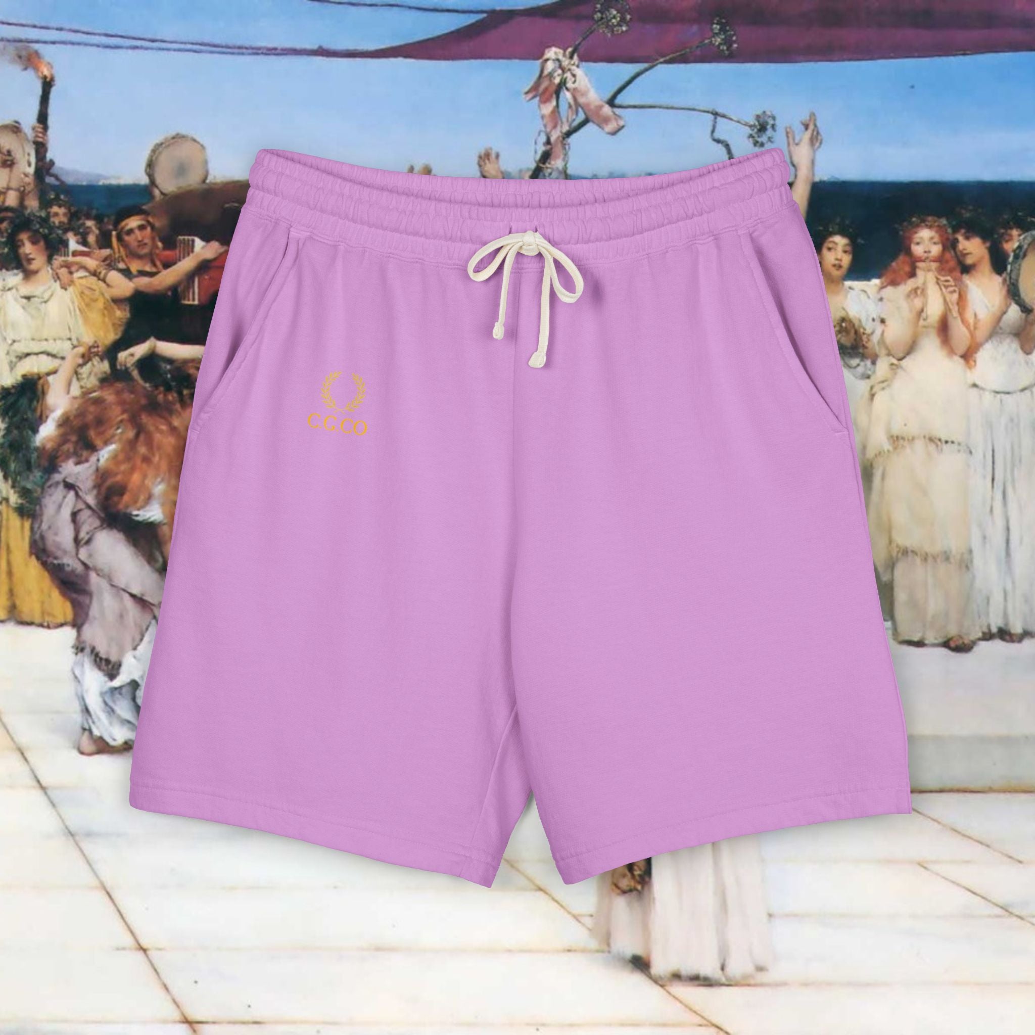 Mediterranean Coast Cotton Shorts