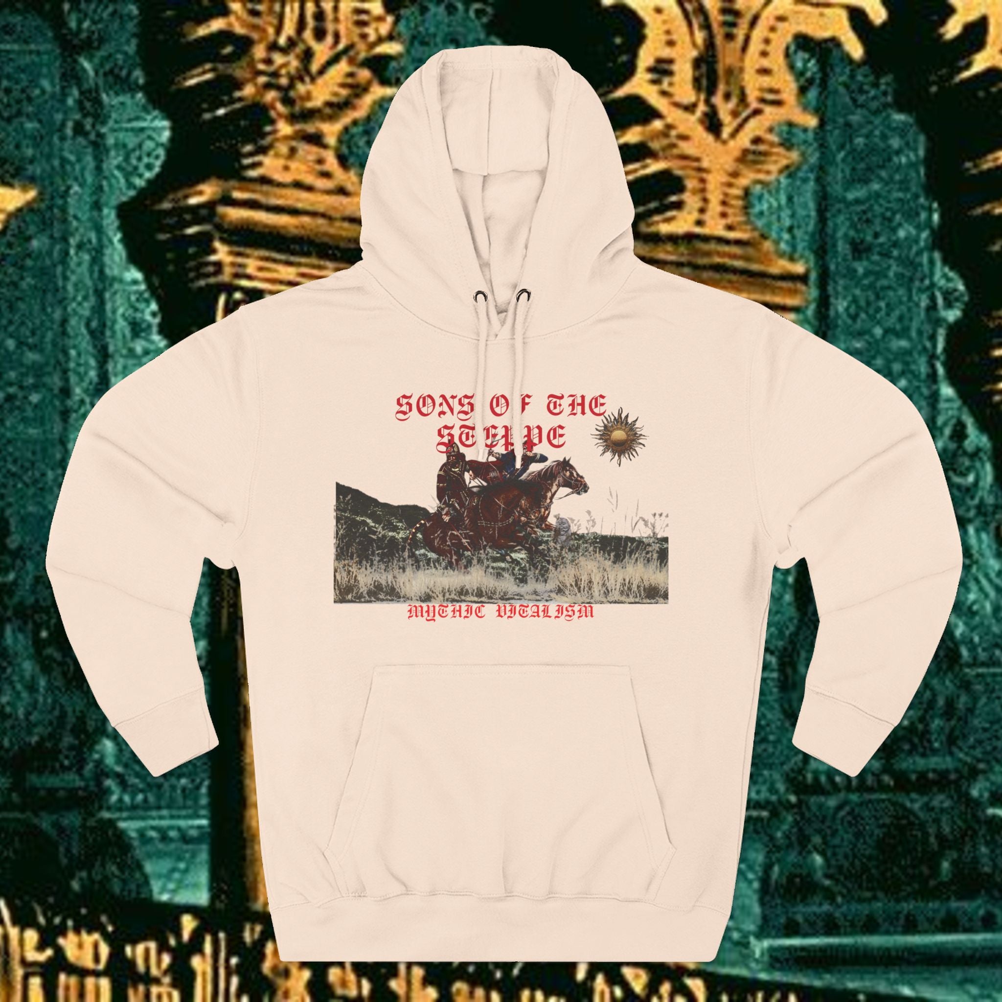 Son of the Steppe Fleece Medieval Graphic Hoodie