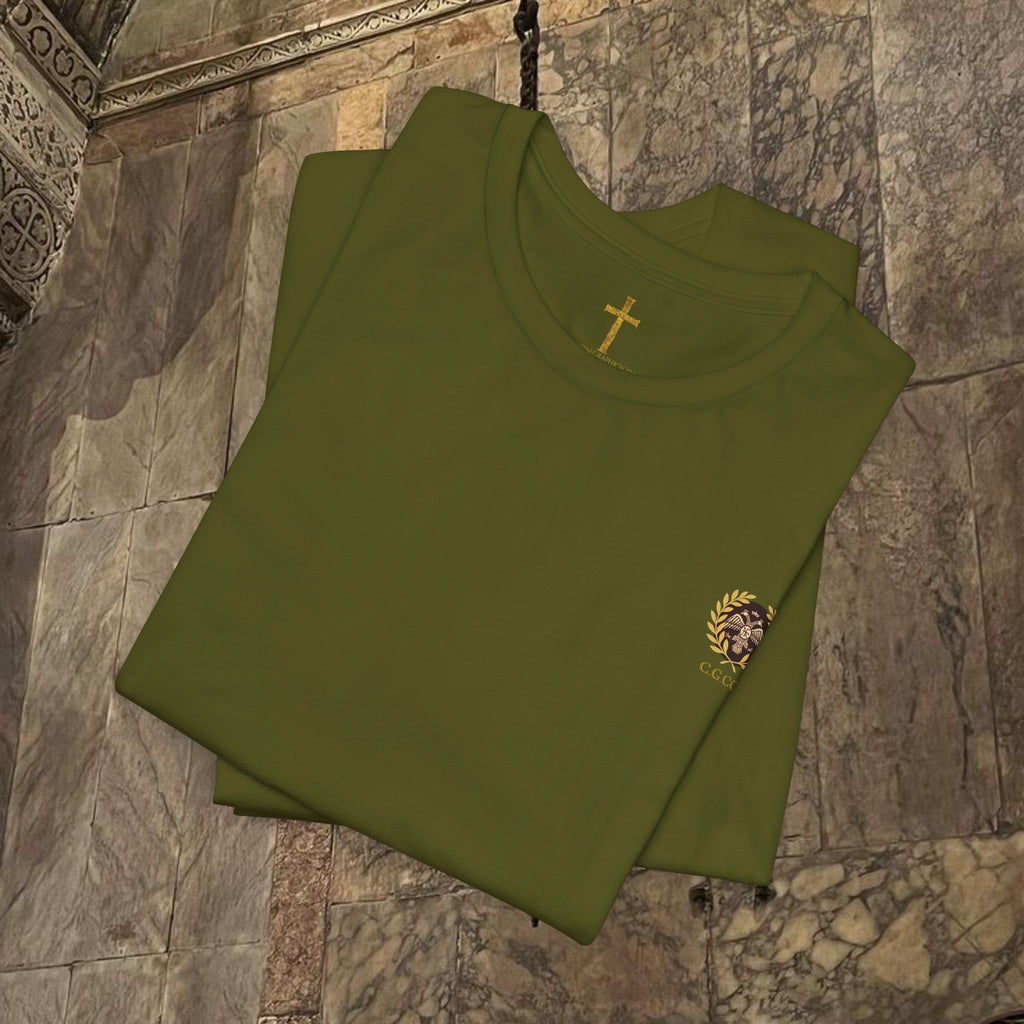 The Kings Fate Byzantine Inspired Cotton Graphic T-shirt Back version