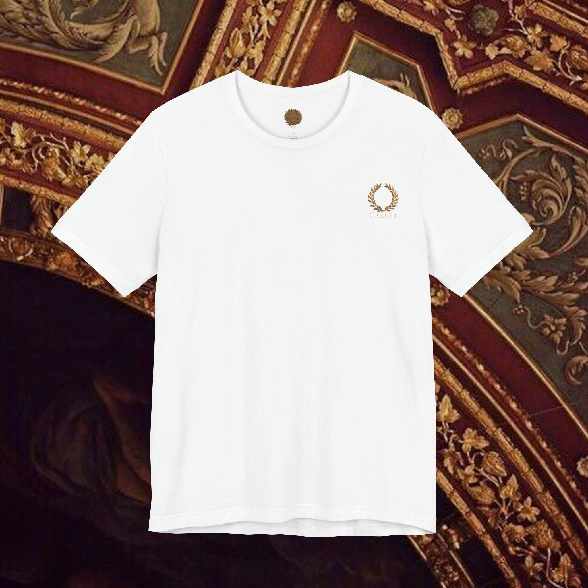 The Goddess's Protection Classically-Inspired Cotton Graphic T Shirt Back Version